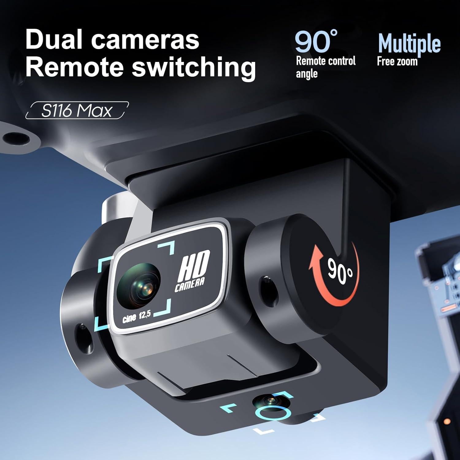 Drone GPS S116 ENTTGO con Controlador de Pantalla y 2 Baterías