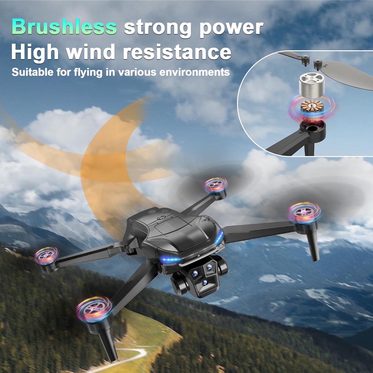 Drone GPS X-shop con cámara 4K, 60 min de vuelo, LCD