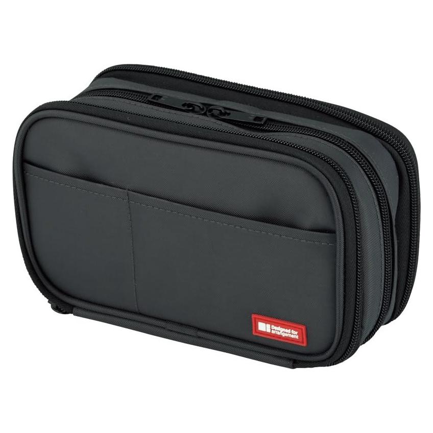 Estuche LIHIT LAB Gran Capacidad Triple Cierre Negro