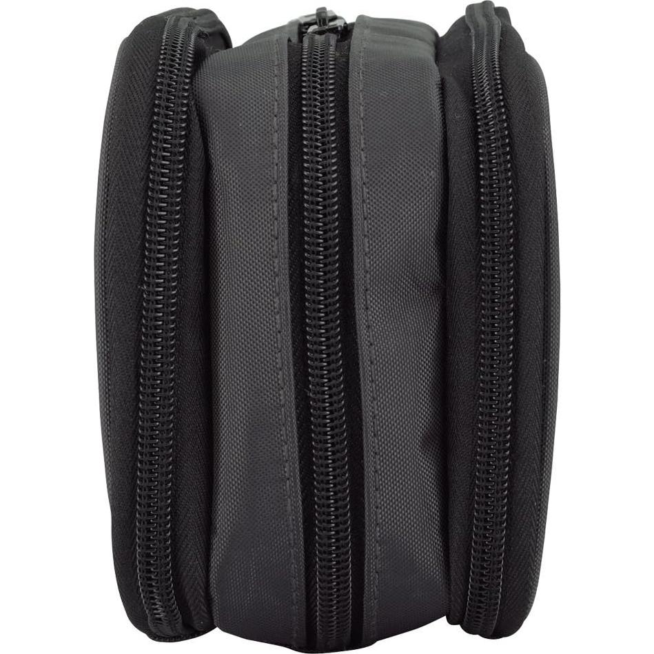 Estuche LIHIT LAB Gran Capacidad Triple Cierre Negro