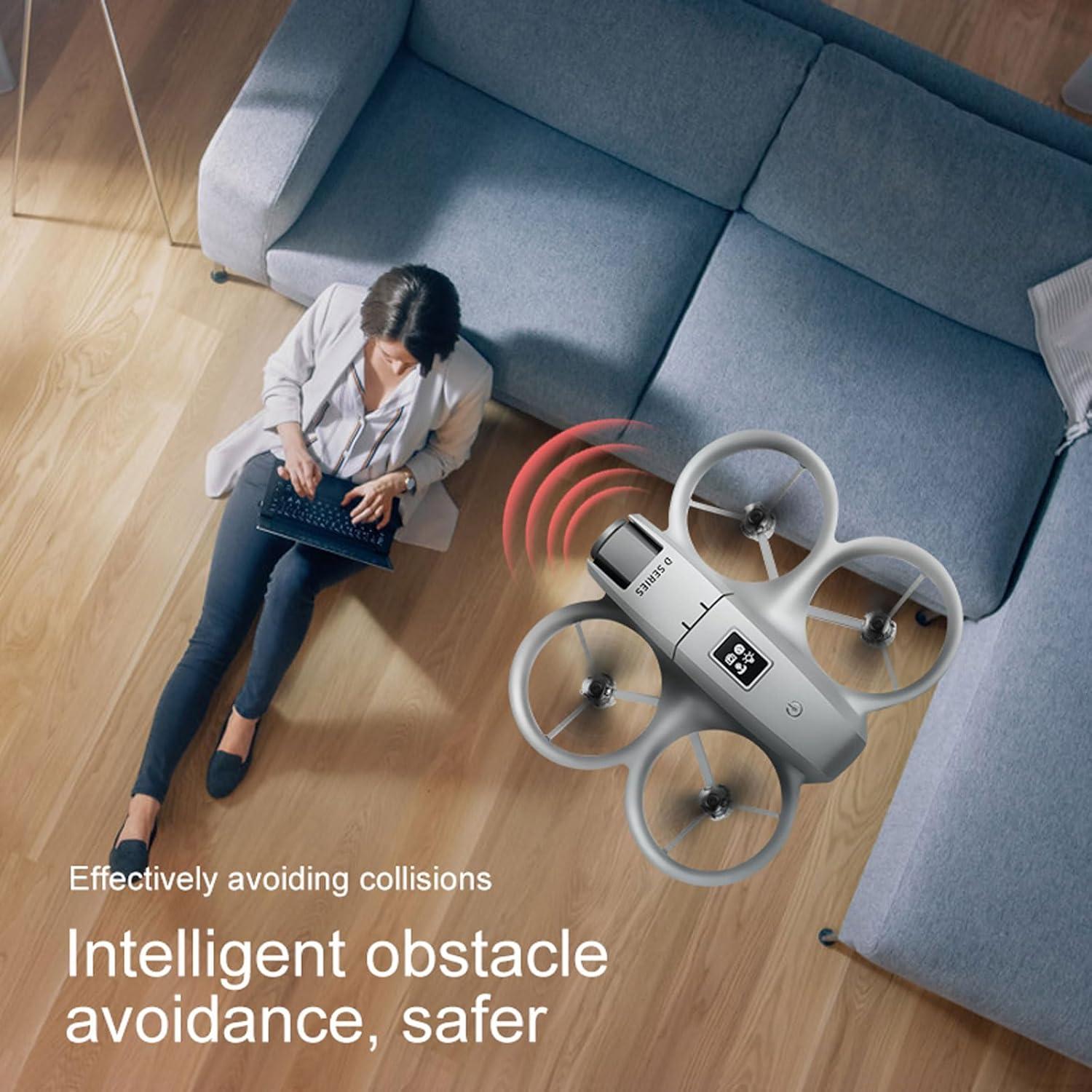 Dron THOAML D16 con cámara HD 1080P, 2 baterías, negro