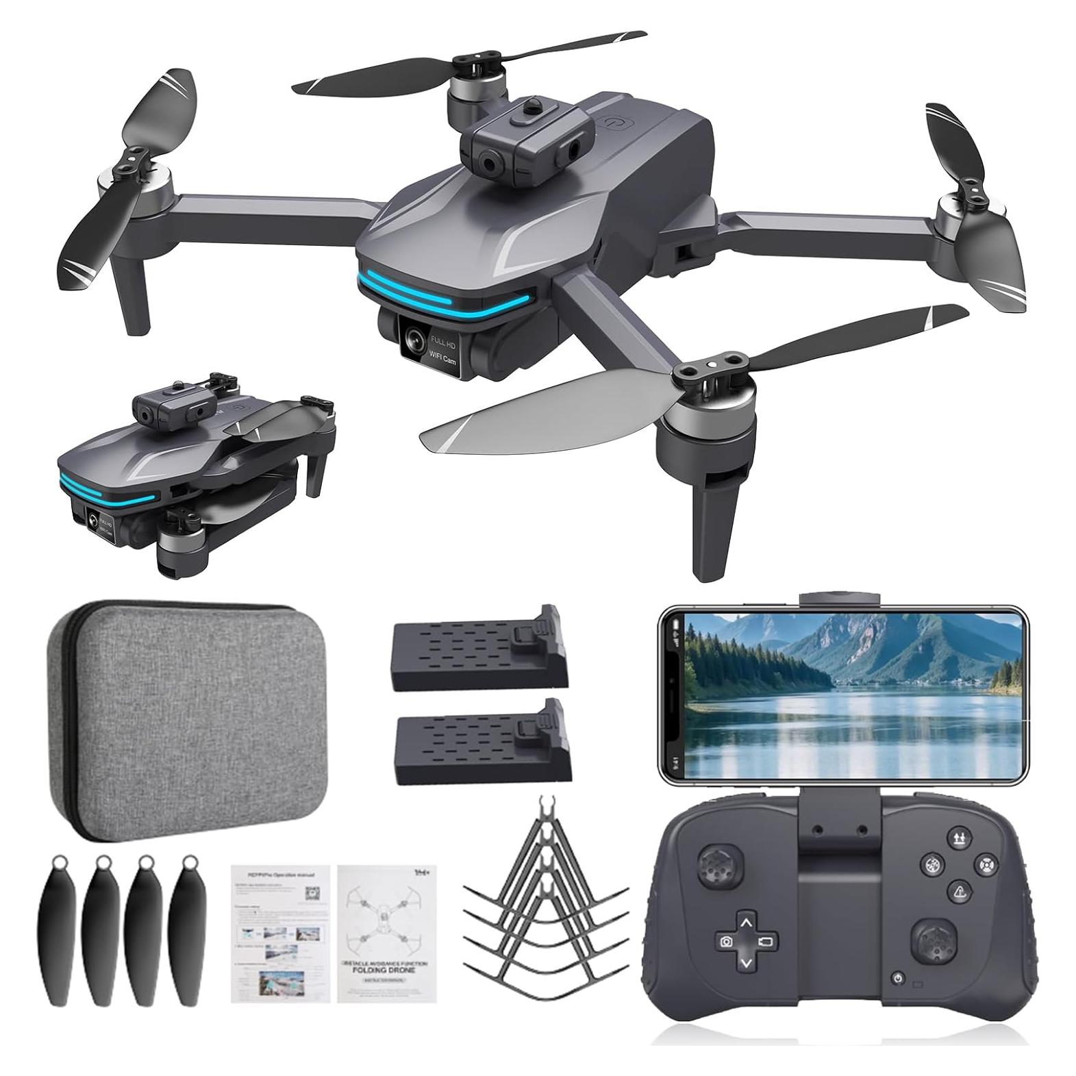 Dron Plegable SUMEAUT S101S con Cámara Dual 2K y Estuche