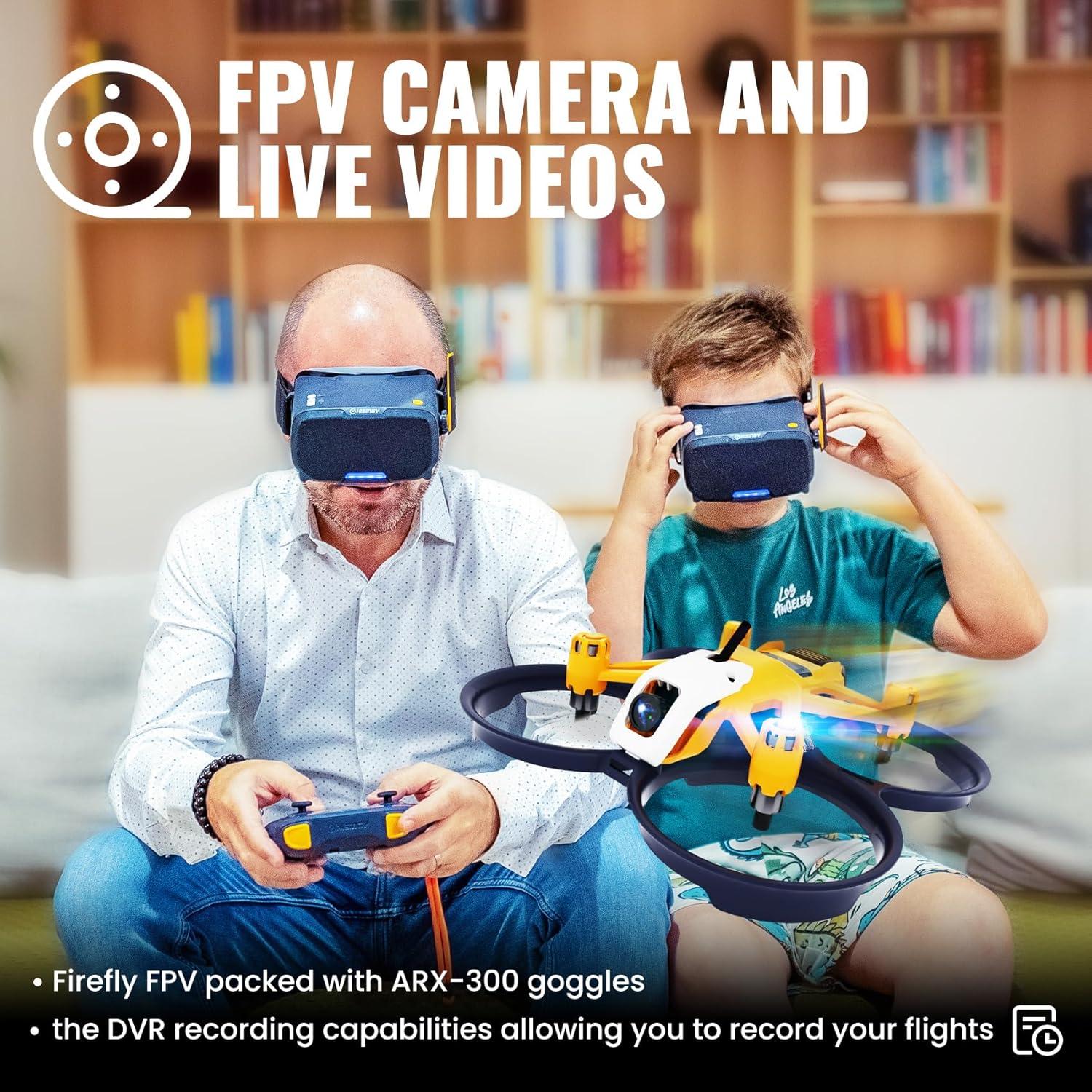 Firefly FPV Done Kit,FPV Drone for Kids and Beginners,Micro Drone with Camera, APP Control, Altitude Hold, Video Record and Download,Kids Toys for Boys and Girls, Gift Toys for Birthdays