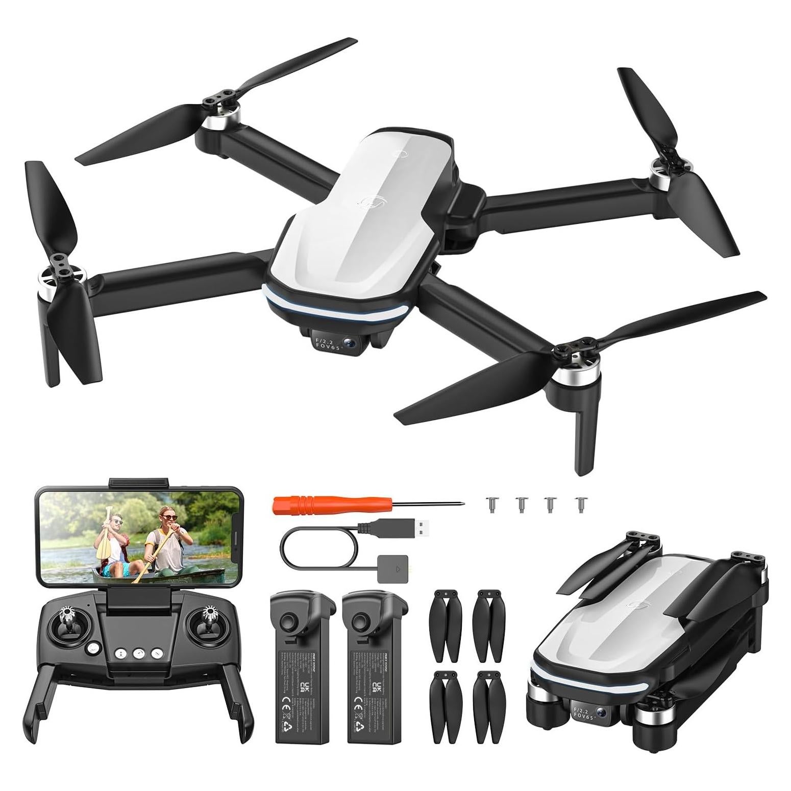 Drone FPV Holy Stone HS280D con cámara HD 1080P y 2 baterías