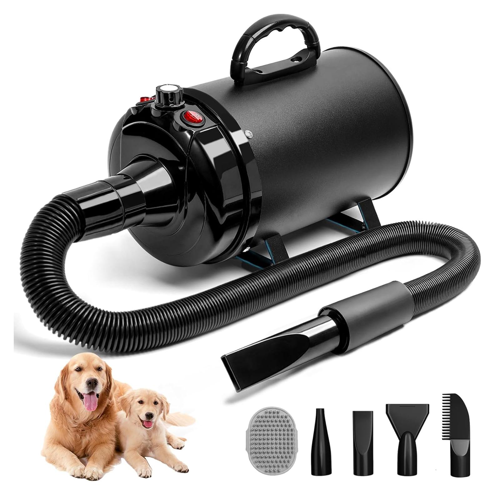 Secador de Pelo Profesional para Perros Blanlody 3800W Negro