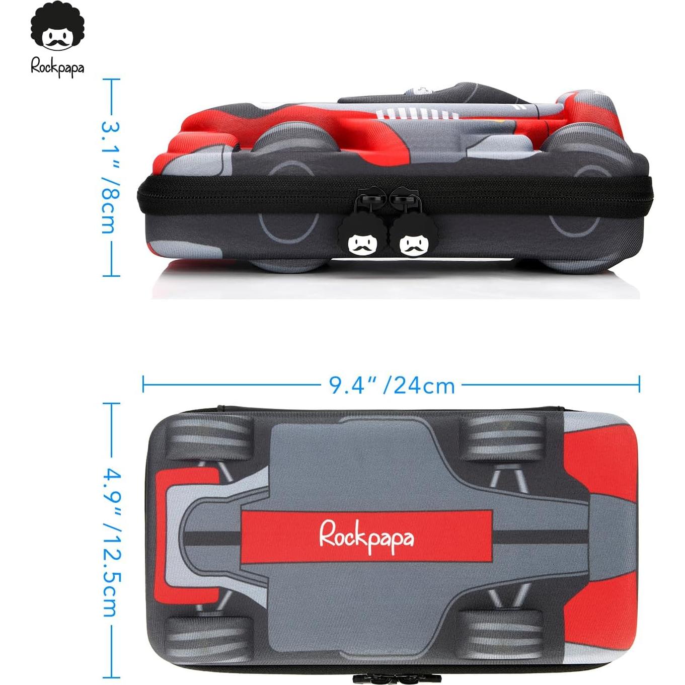 Estuche de Lápices Rockpapa Auto de Carreras 24x7x14 cm