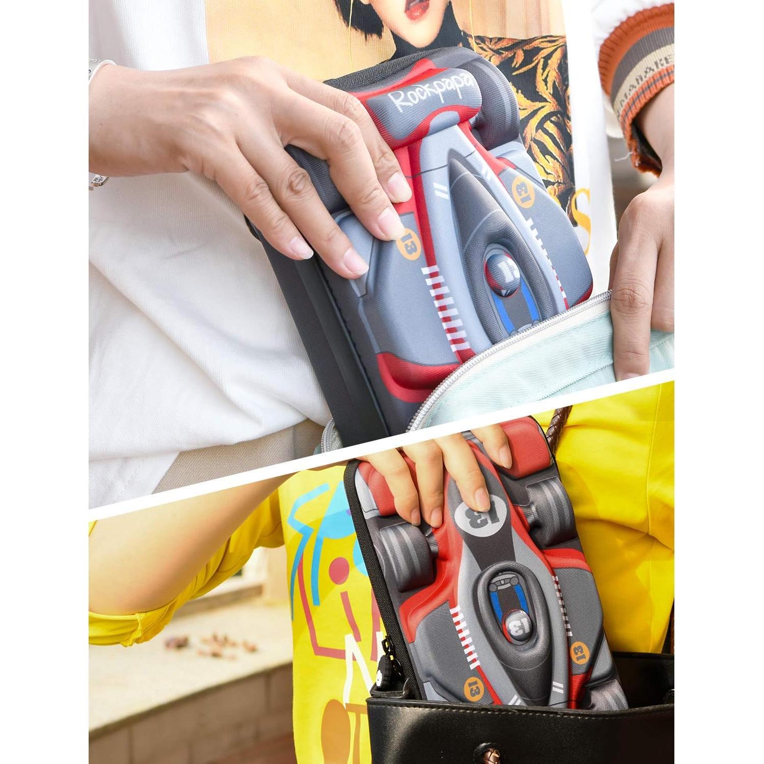 Estuche de Lápices Rockpapa Auto de Carreras 24x7x14 cm