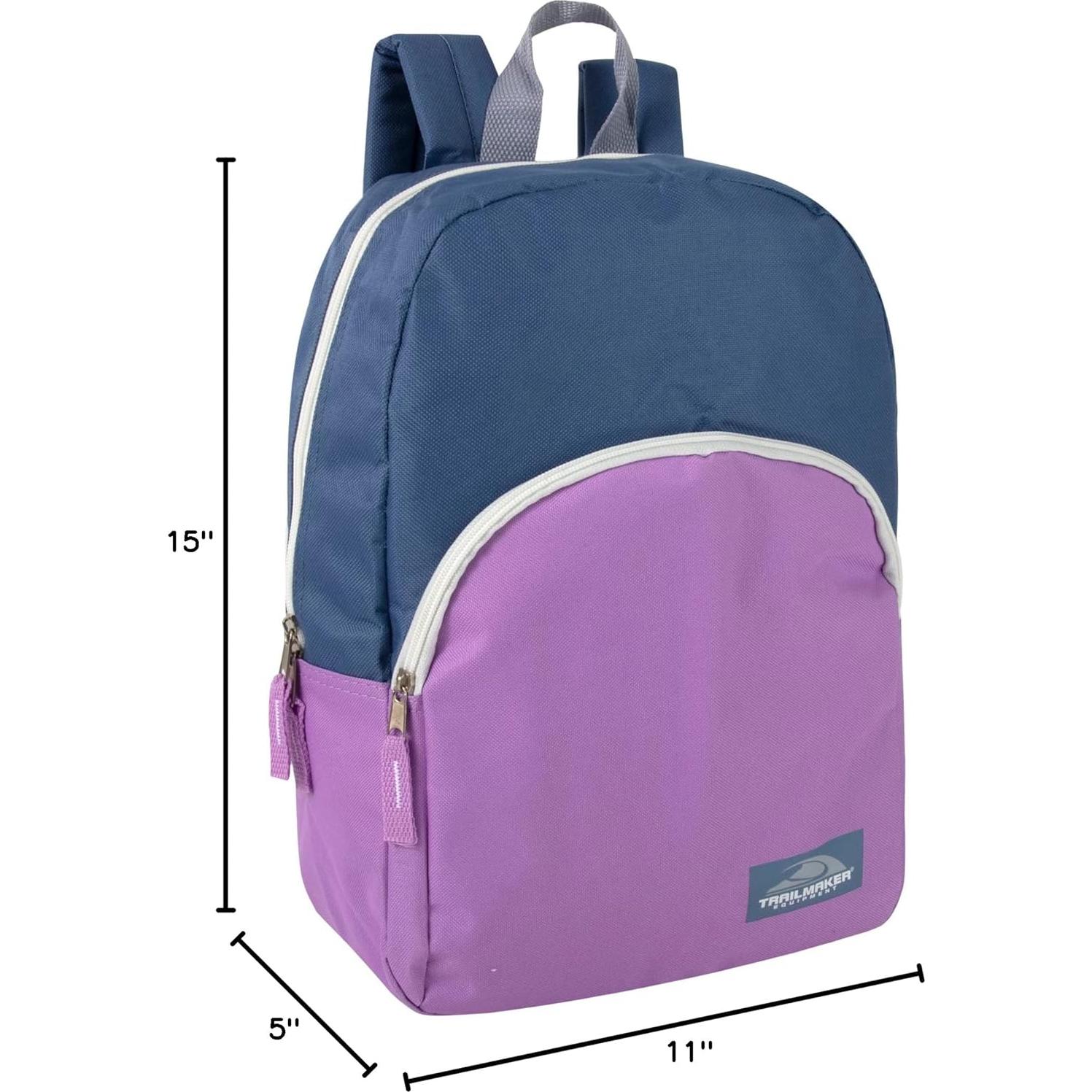 Mochila Escolar Multicolor 15" para Niños y Niñas - 19L