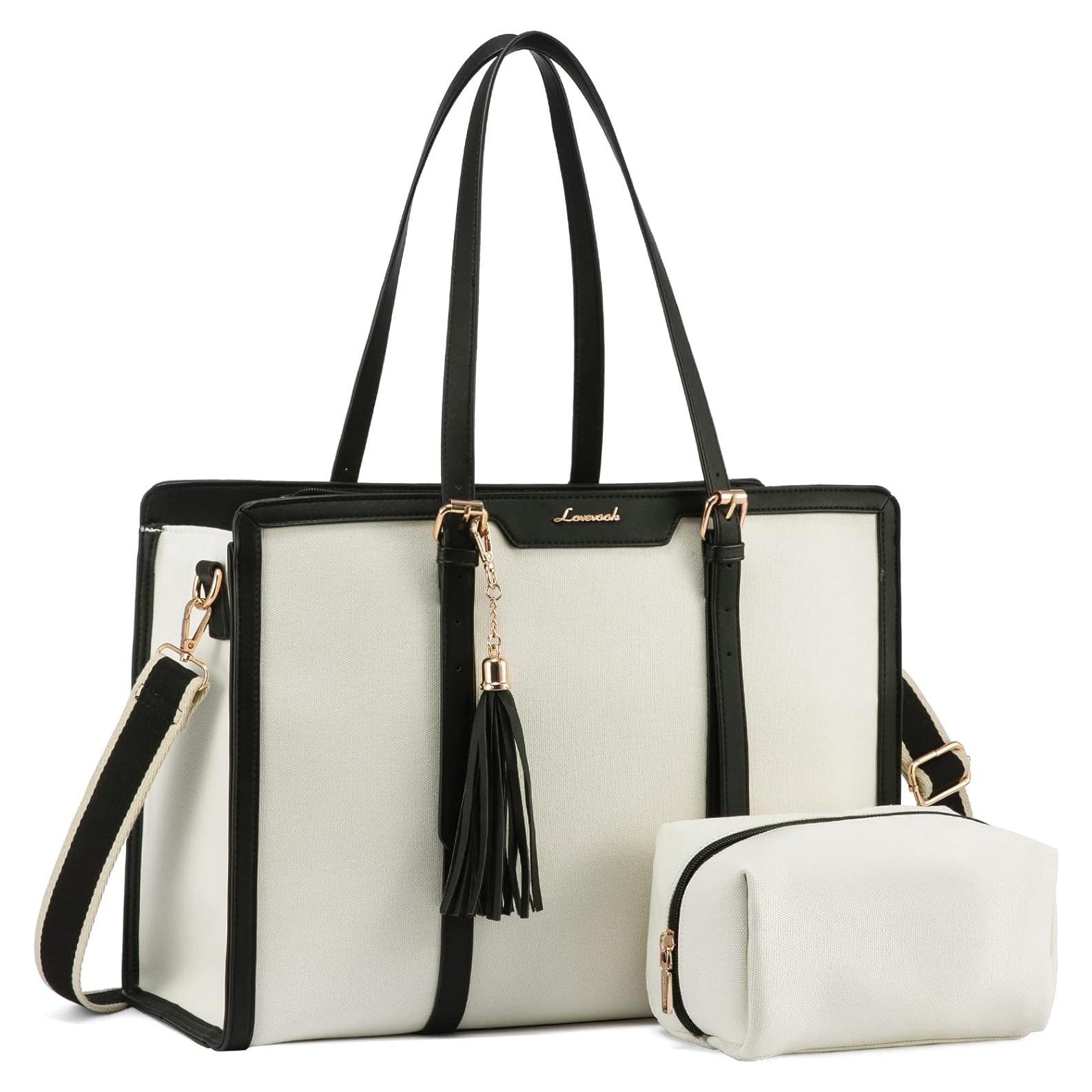 Bolsa Tote LOVEVOOK 15.6" Lona con Clutch para Mujeres