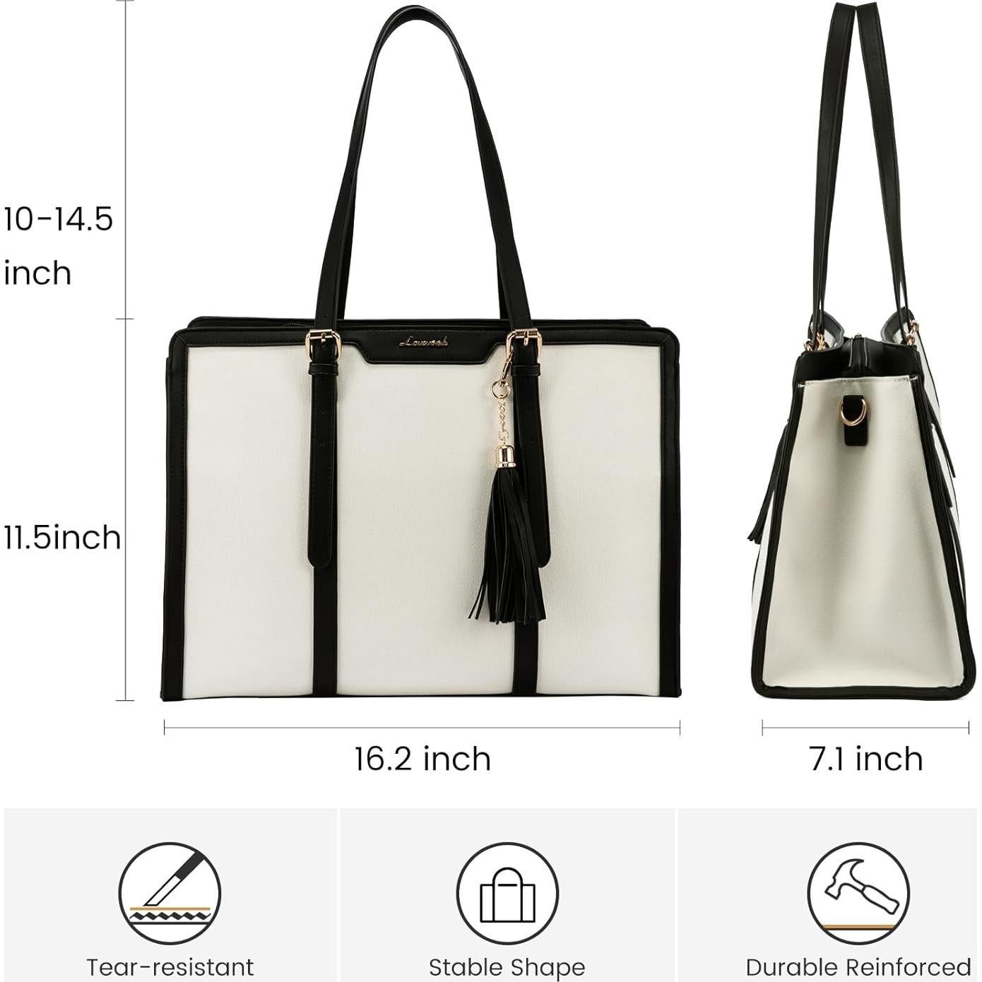 Bolsa Tote LOVEVOOK 15.6" Lona con Clutch para Mujeres