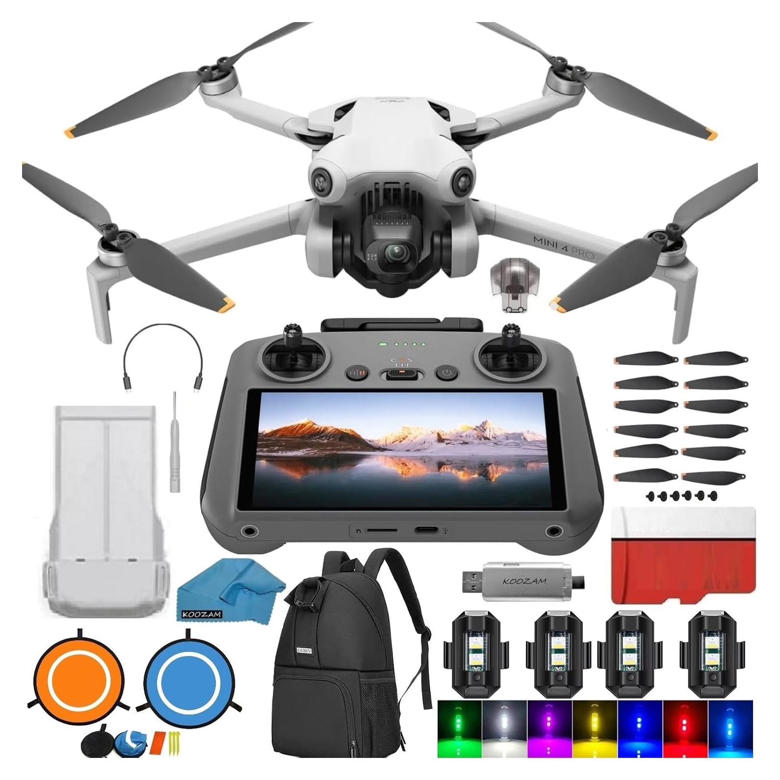 Drone DJI Mini 4 Pro con Control Remoto y Cámara 4K