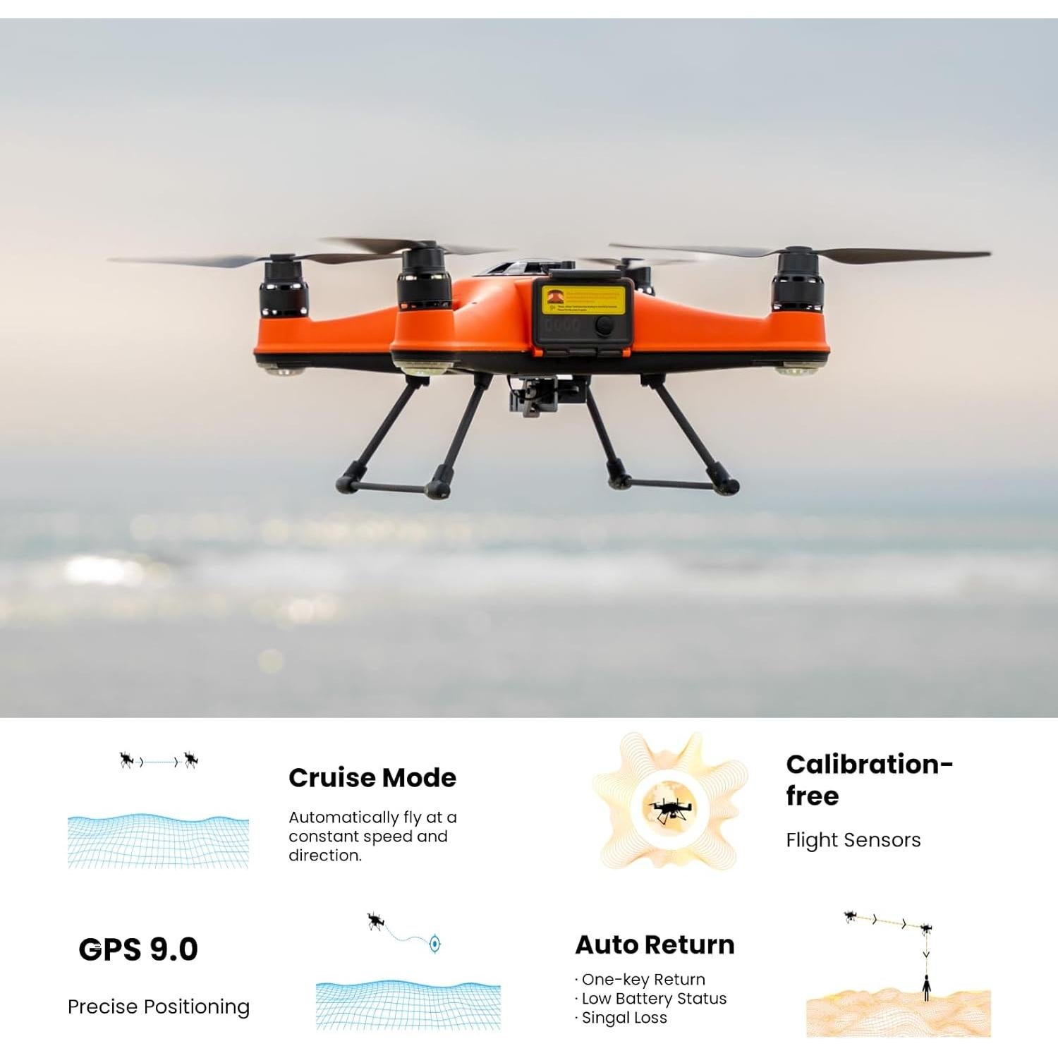 Drone de Pesca SwellPro FD1+ Impermeable 2.2kg 1.3km