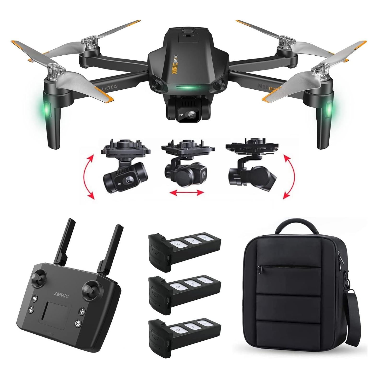 Dron GPS MUHOSE M10 Ultra 4K con cámara EIS y 4 km de alcance