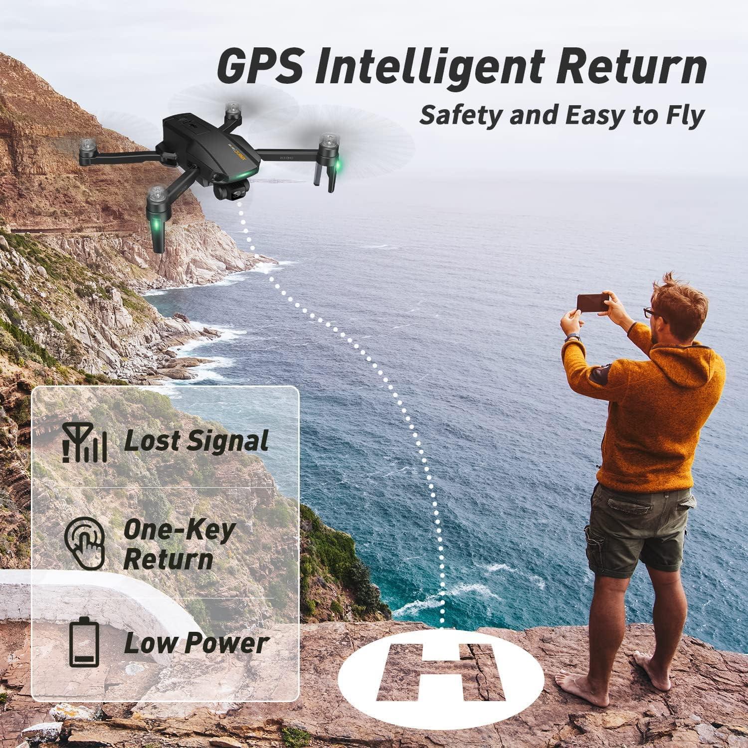 Dron GPS MUHOSE M10 Ultra 4K con cámara EIS y 4 km de alcance