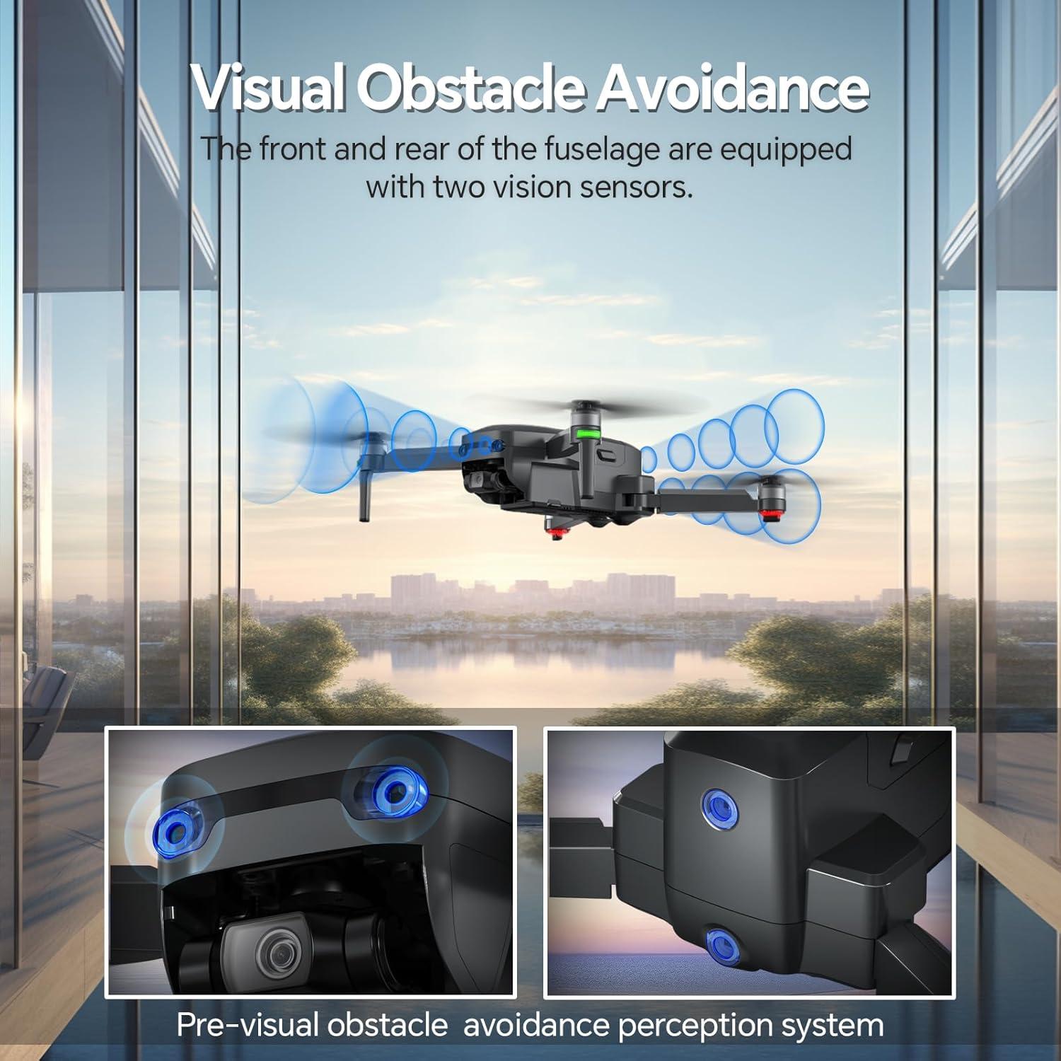 Dron 4K NiGHT LiONS TECH con Gimbal 3 Ejes y GPS