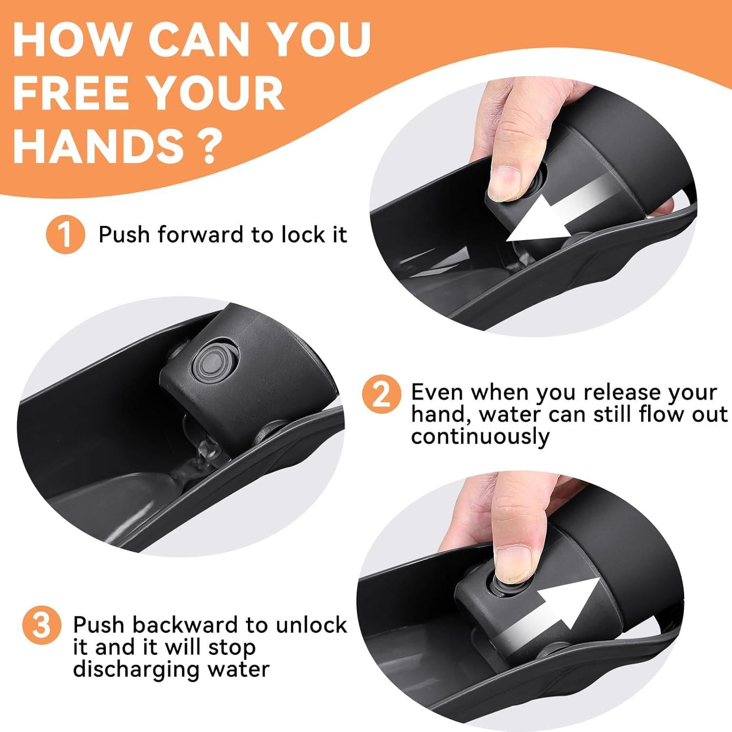 Botella de Agua para Perros Persure 800 ml Acero Inoxidable