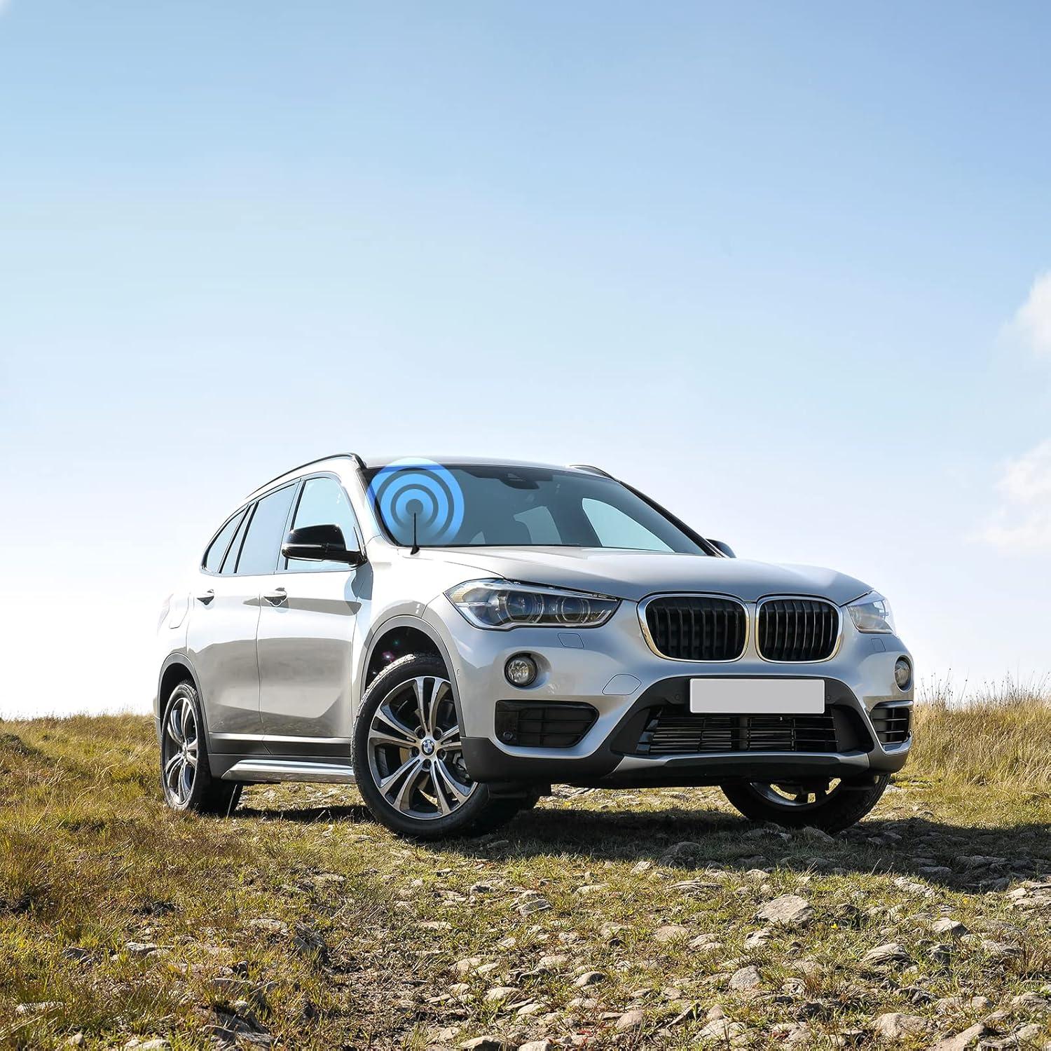 Antena de Radio AM FM Eightwood con Conector DIN 17.3cm