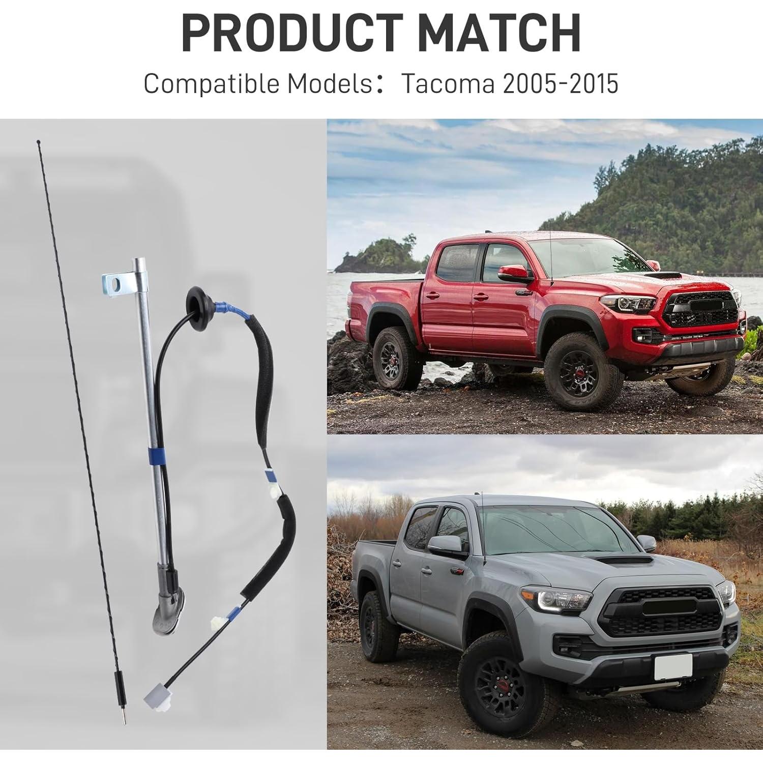 Kit de Antena AQD 33" (83.82 cm) Compatible Toyota Tacoma 2005-2015