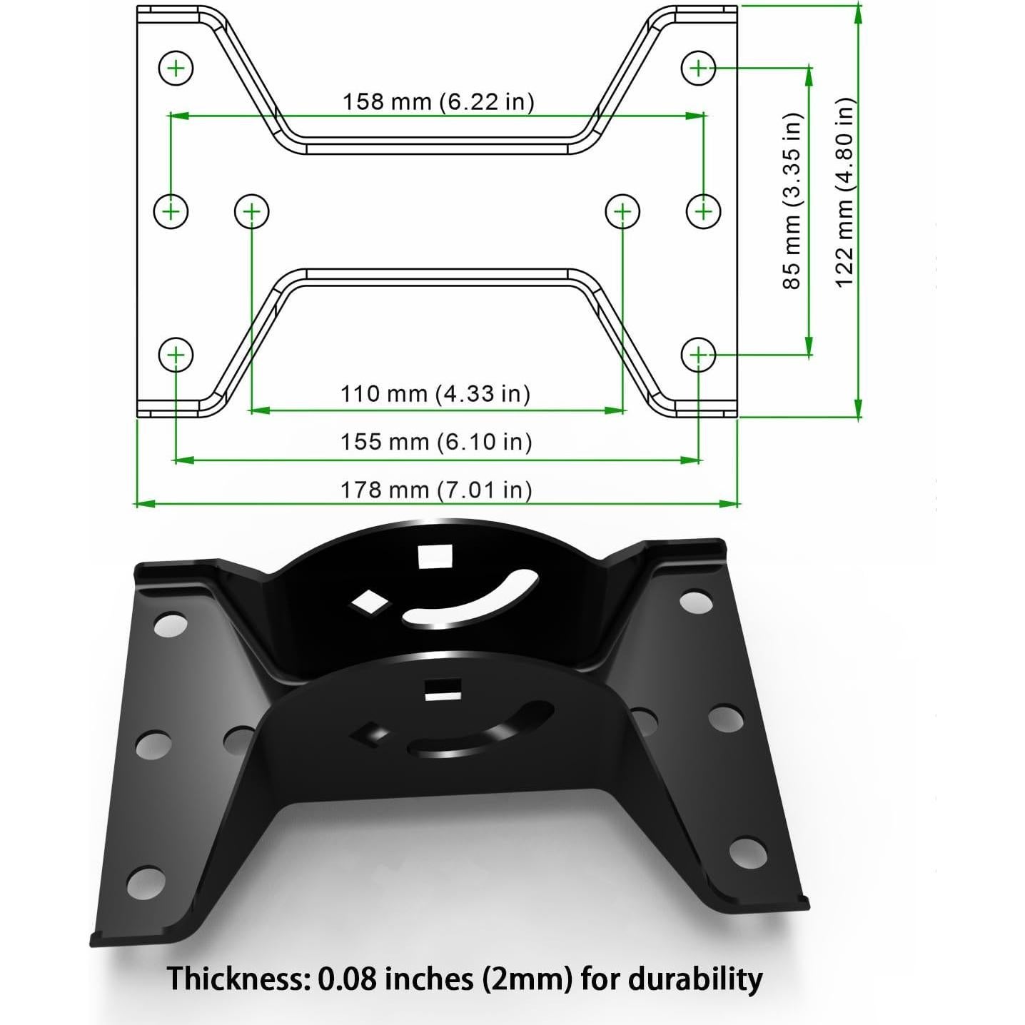 Poste de Montaje Universal CEKAY 3.81 cm x 129.54 cm para Antena