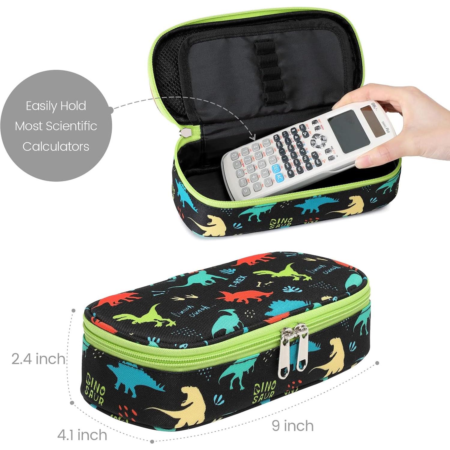 Estuche de Lápices Cambond Dinosaurio Negro Gran Capacidad