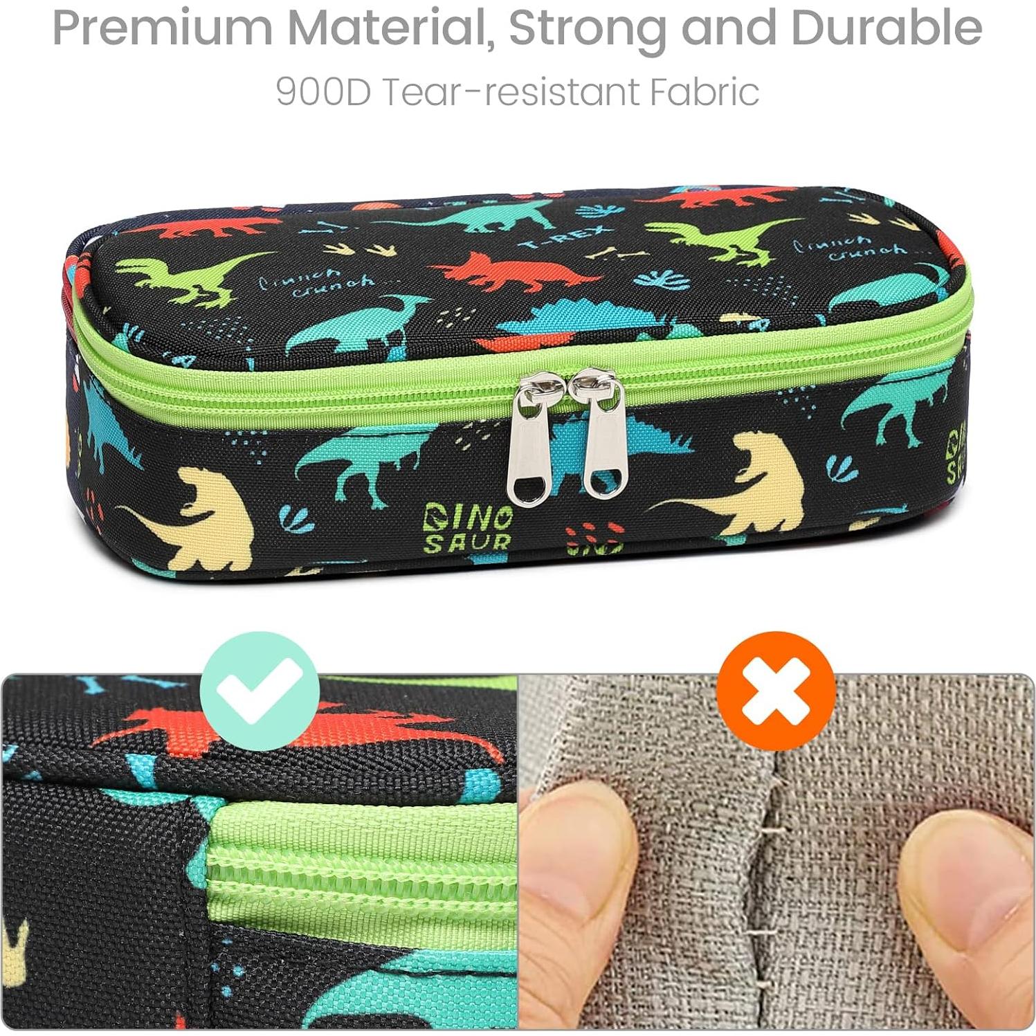 Estuche de Lápices Cambond Dinosaurio Negro Gran Capacidad