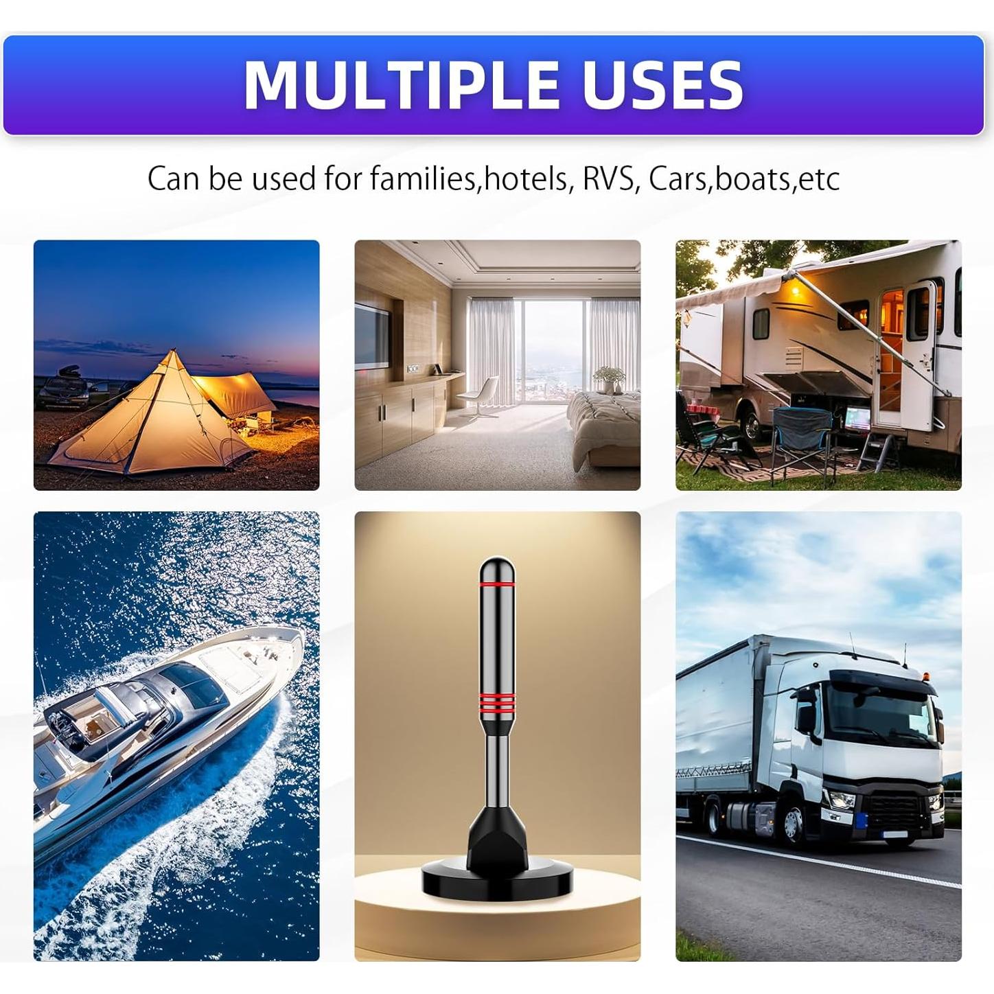 Antena Digital HDTV ApexWaveTV 14 cm Recepción 360°