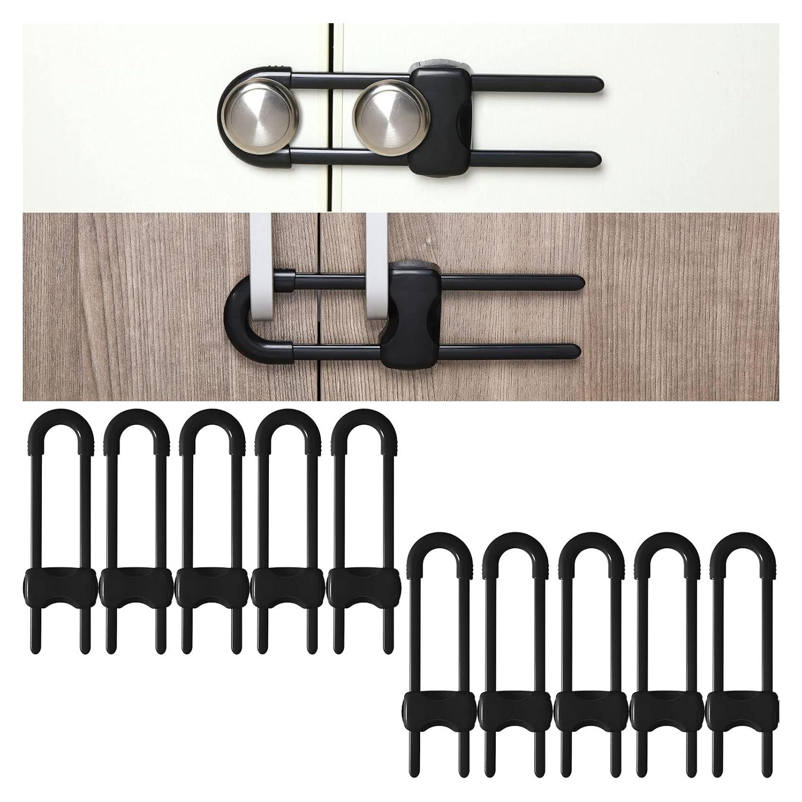 Cerraduras de Seguridad para Gabinetes Jetec - 10 Piezas Ajustables