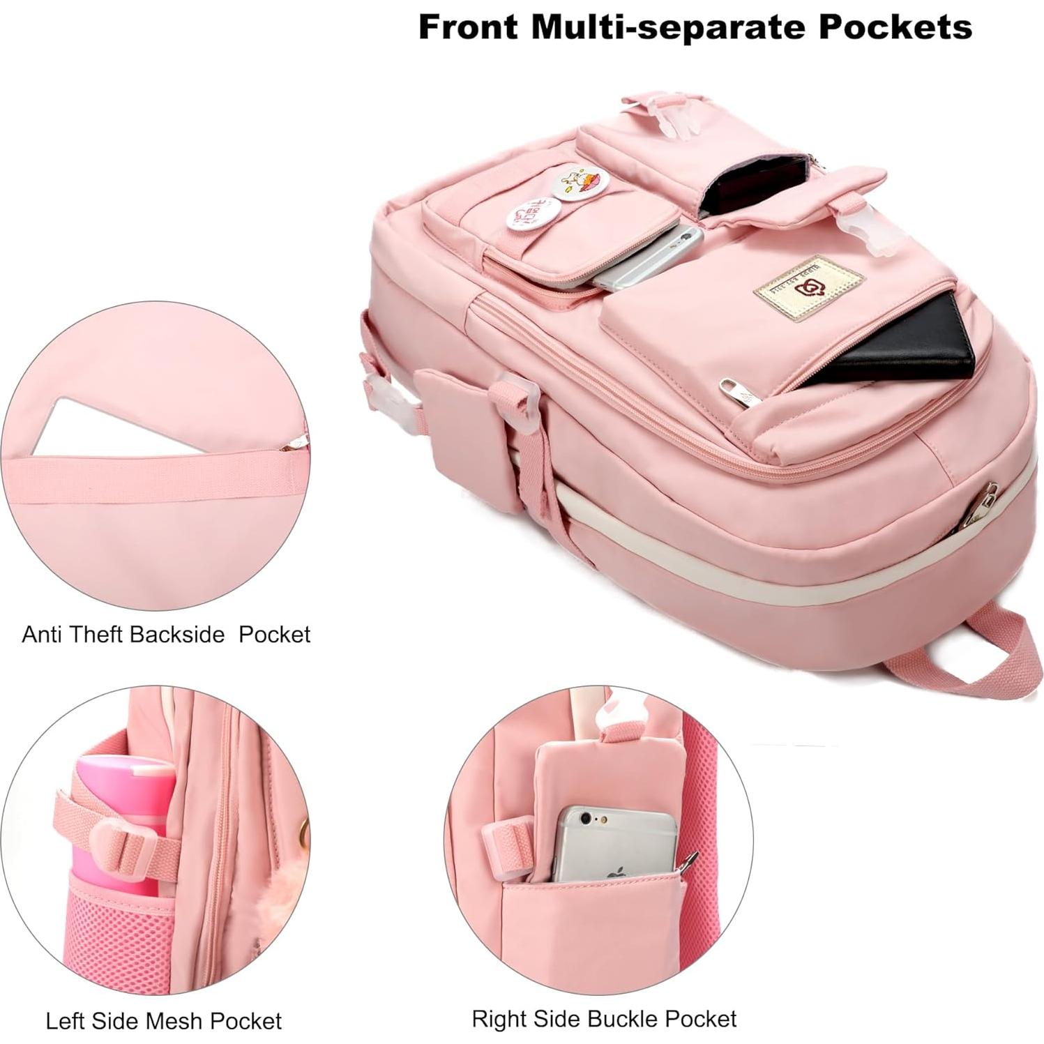 Mochila Antirrobo Rosa para Laptop 15.6" Gbp0001