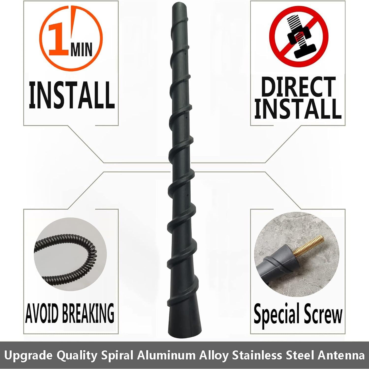Antena Flexible Espiral para Toyota 4Runner 1999-2013 FM/AM