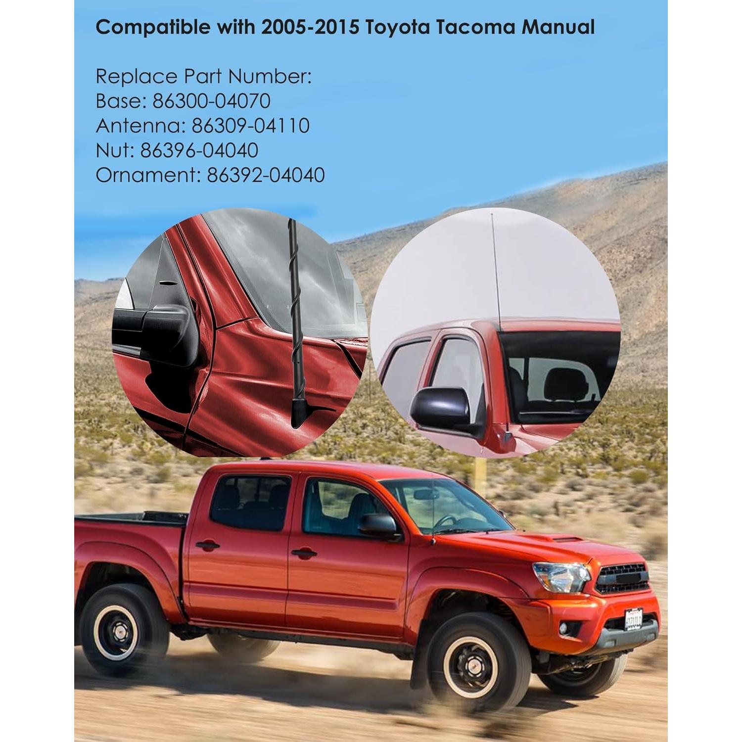 Kit de Antena Compatible Toyota Tacoma 2005-2015 BOQNZN