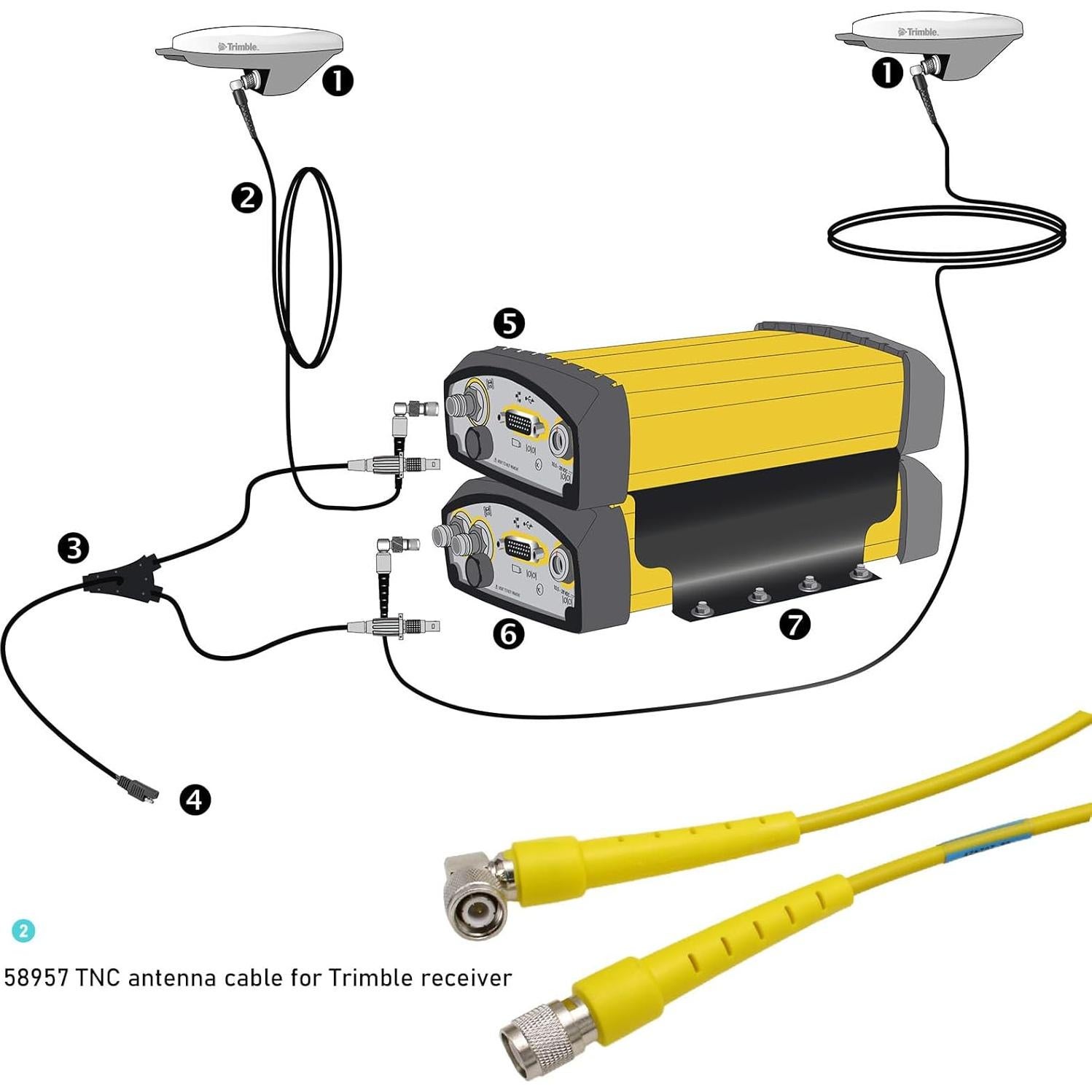 Cable Coaxial TNC a TNC 10m HangTon para GPS GNSS