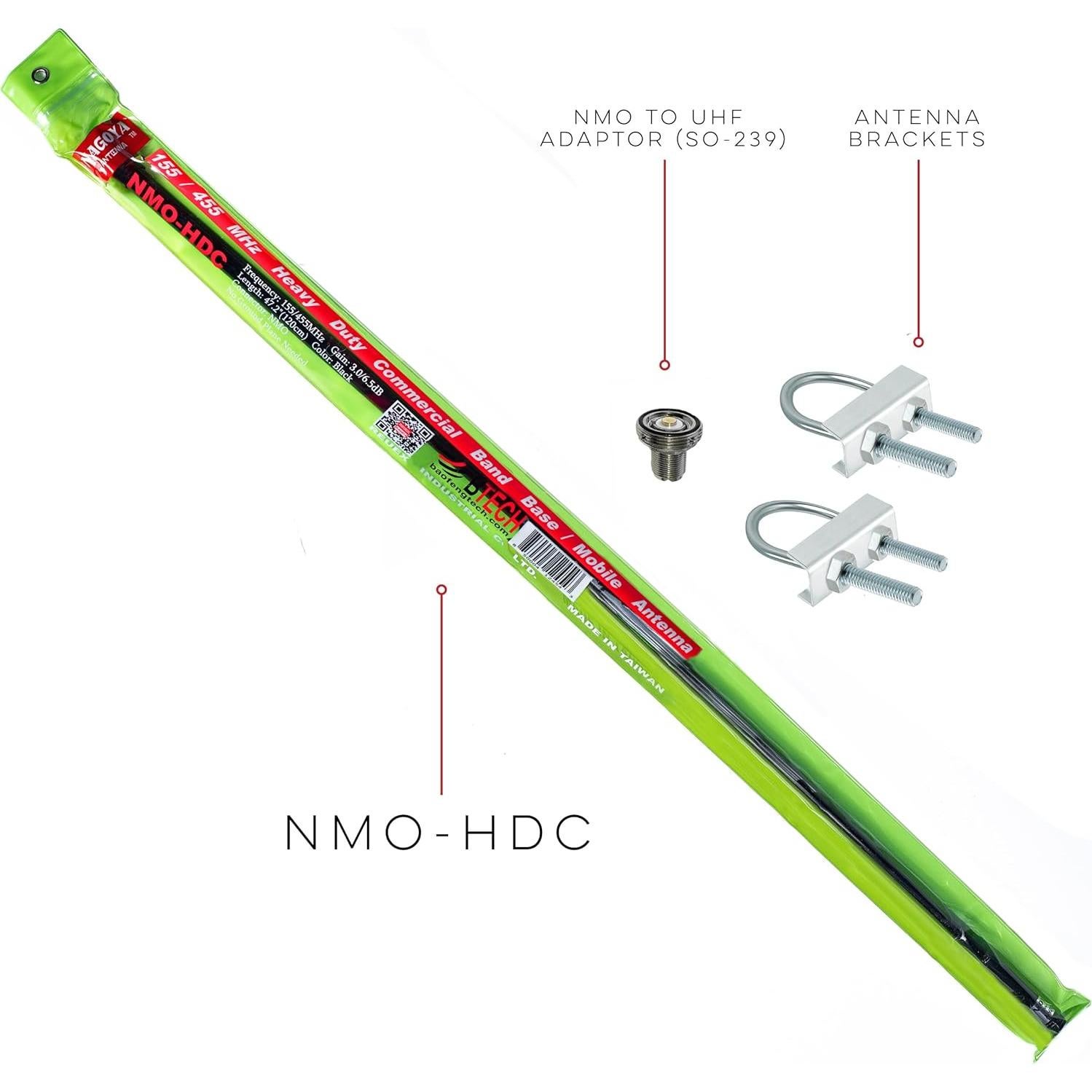 Antena Nagoya NMO-HDC 119.8 cm 6.5dB UHF NMO Soporte 200W