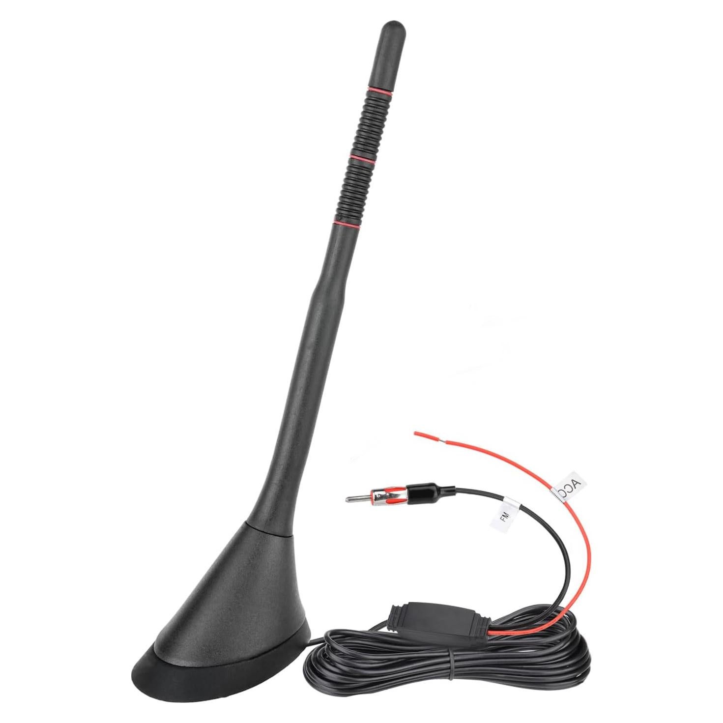 Antena de Radio de Coche Eightwood Amplificada 12V 5m