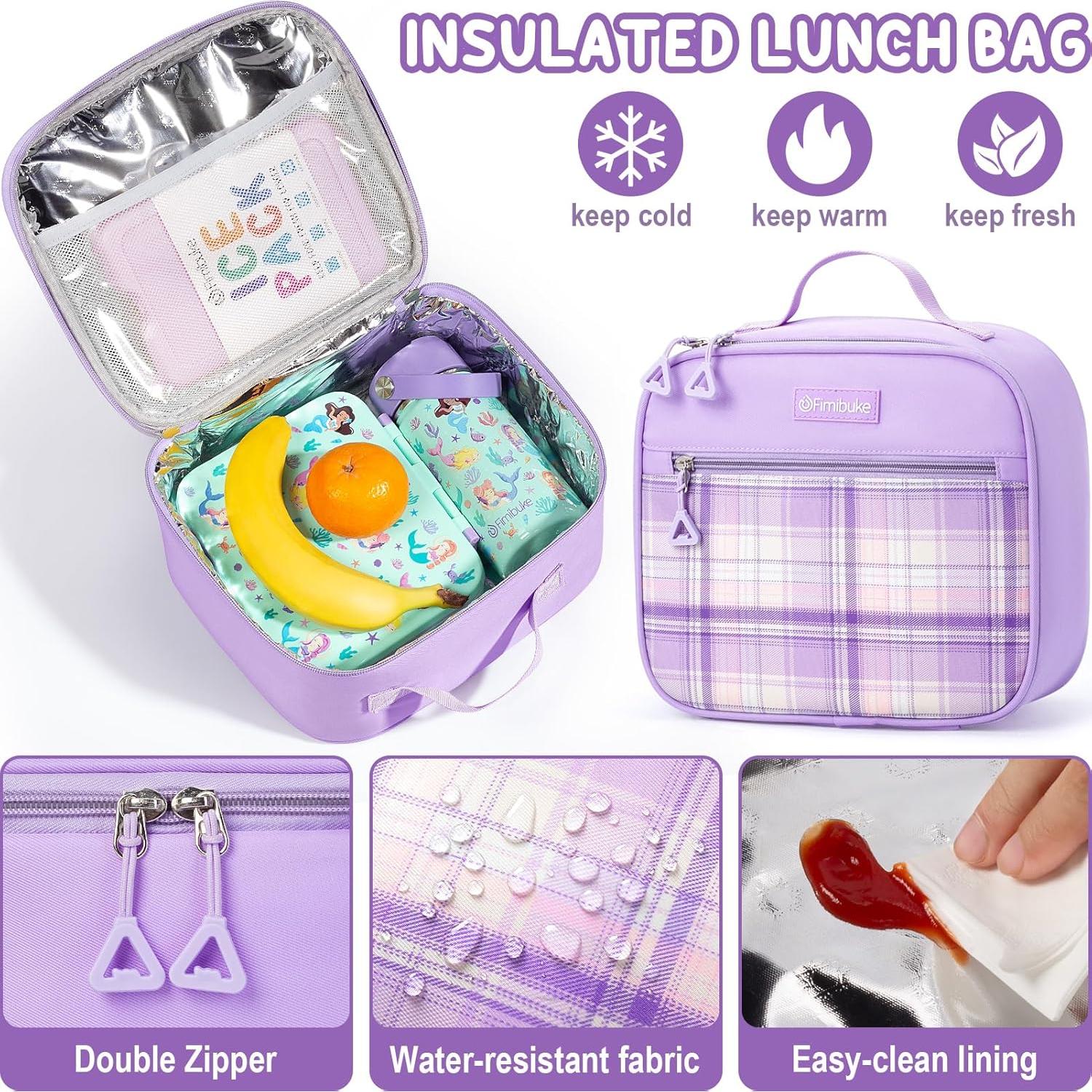 Mochila Fimibuke 3 en 1 para Niñas - Impermeable Rosa y Negro