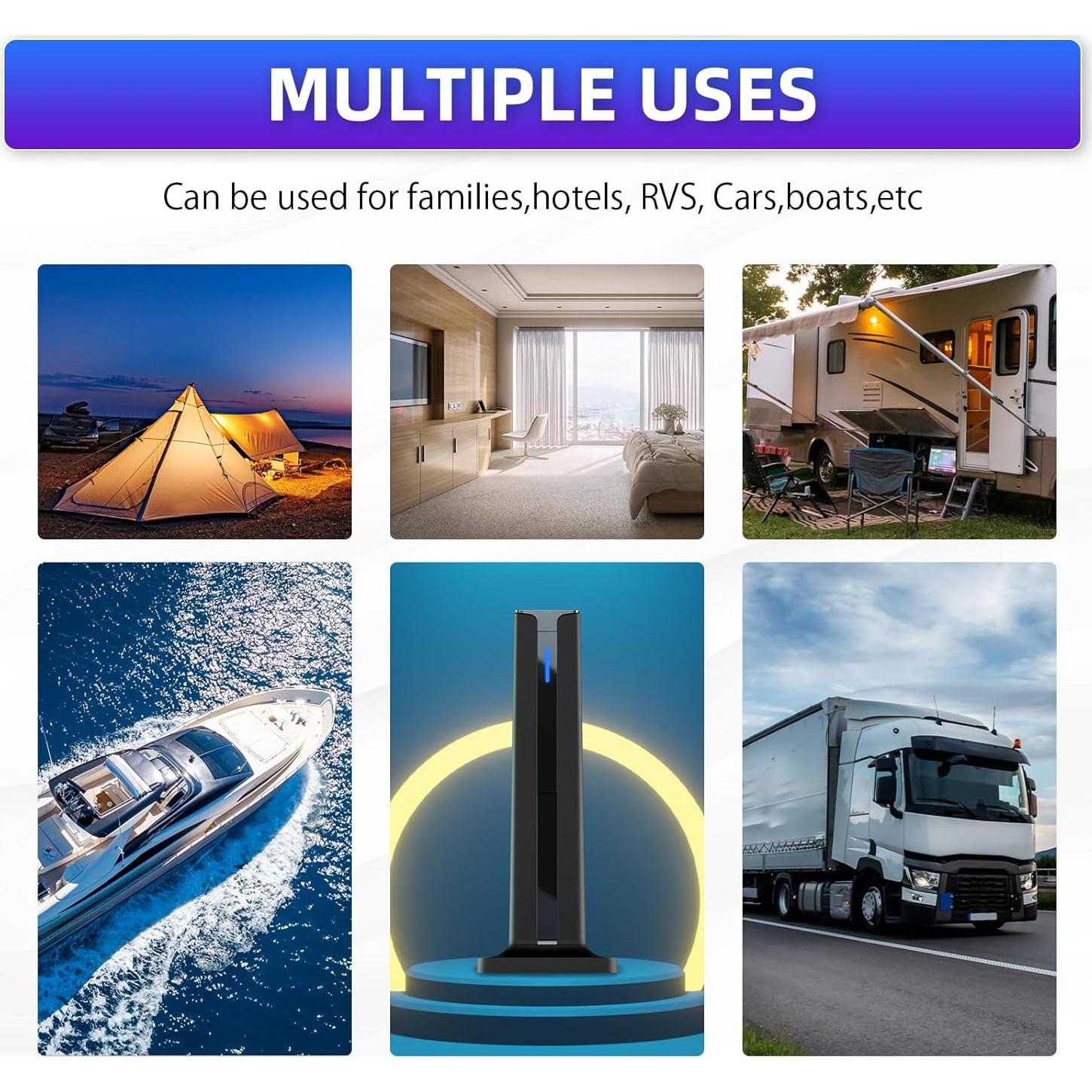 Antena de TV Digital Interior DTVSMARTSHOW 2025 HD 4K 1080P