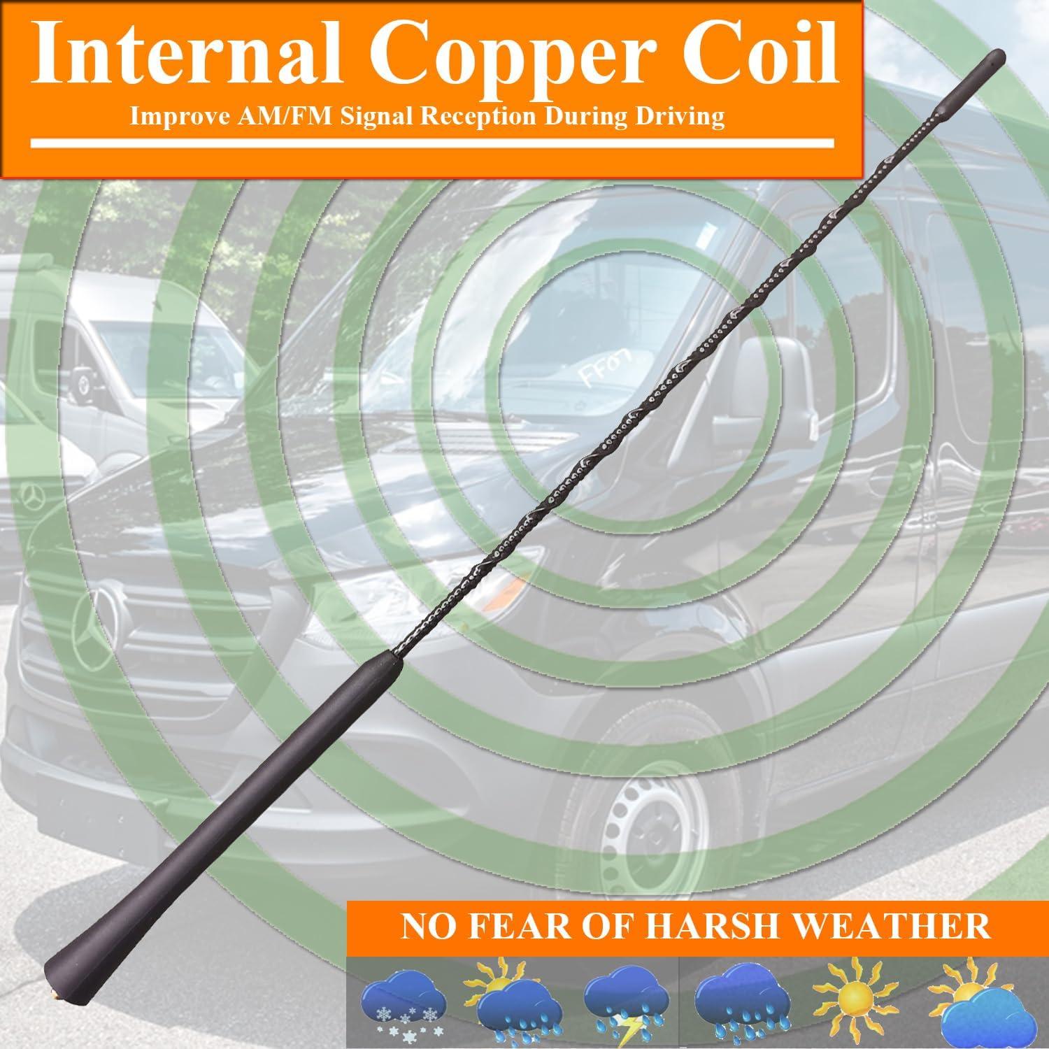 Antena de 40 cm para Mercedes-Benz Sprinter 2010-2024