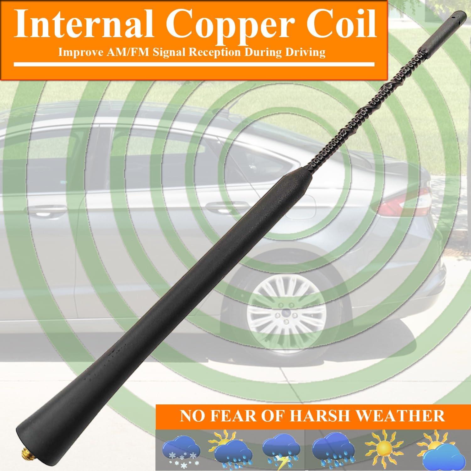 Antena de 23 cm para Ford Focus 2007-2019 - Caucho Flexible