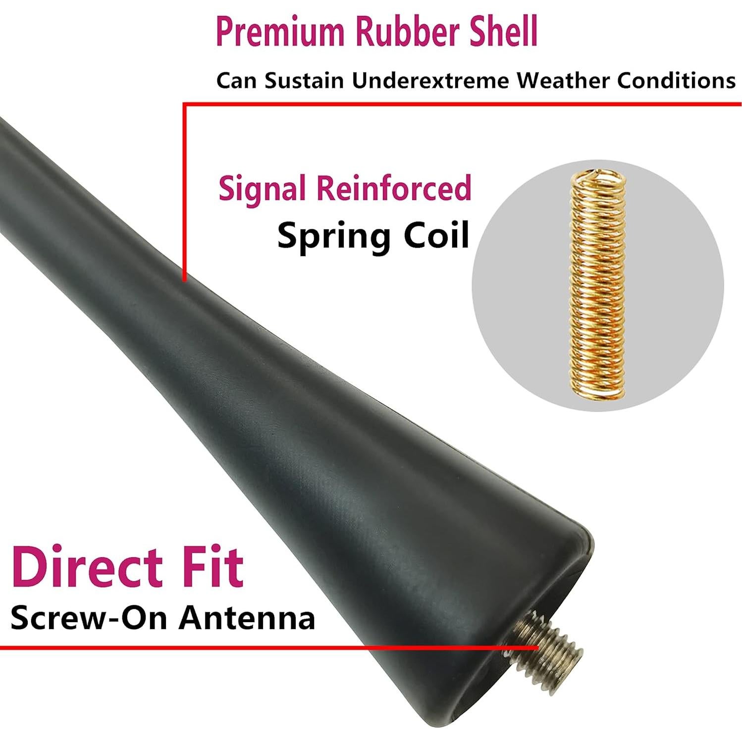 Antena corta de goma para Nissan 350Z y 370Z - Reemplazo AM/FM