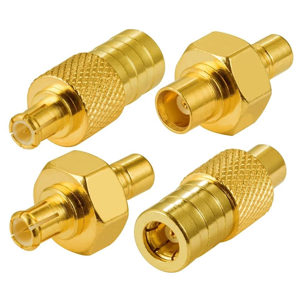 Kit de Adaptadores RF POBADY SMB a MCX - 4 Piezas