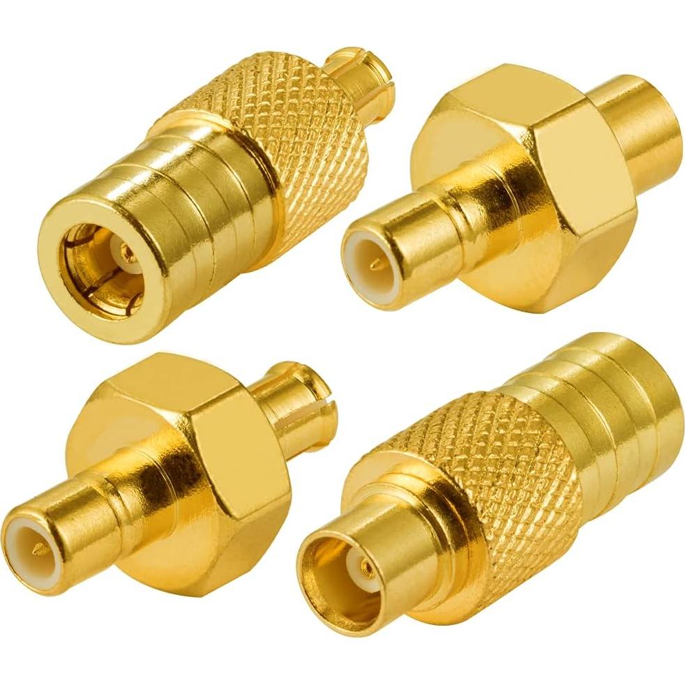 Kit de Adaptadores RF POBADY SMB a MCX - 4 Piezas