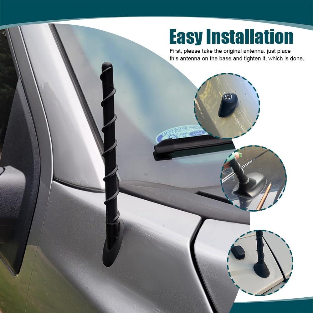 Antena Espiral para Coche Lyxheth 19 cm Universal Roscada