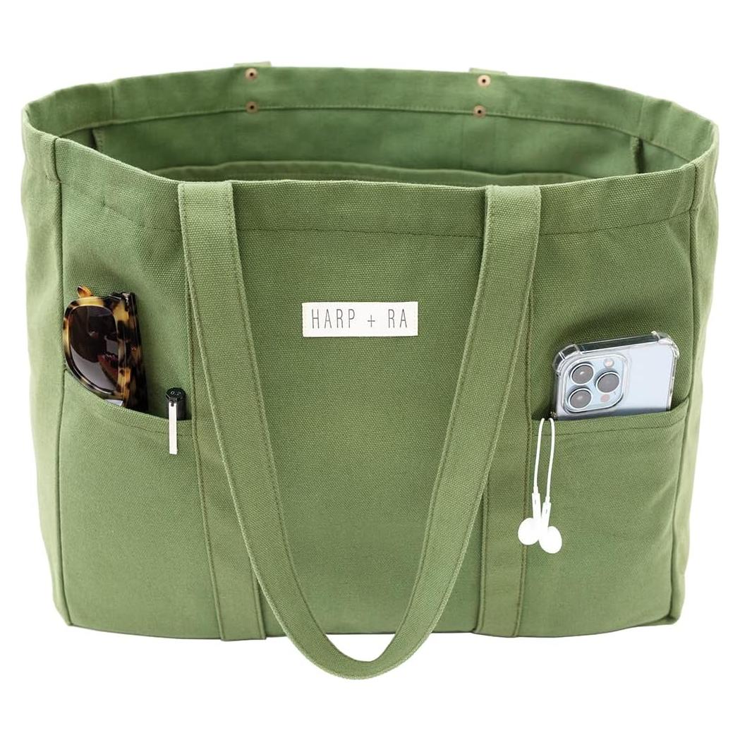 Bolsa de Lona Verde Bosque - Terrene Design 2 Bolsillos