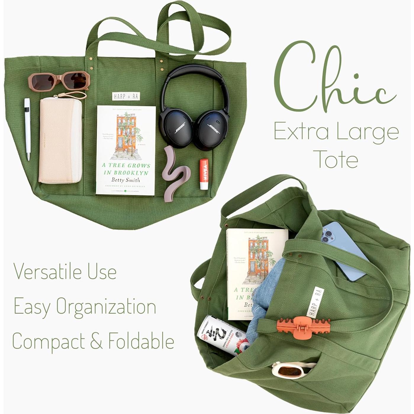 Bolsa de Lona Verde Bosque - Terrene Design 2 Bolsillos