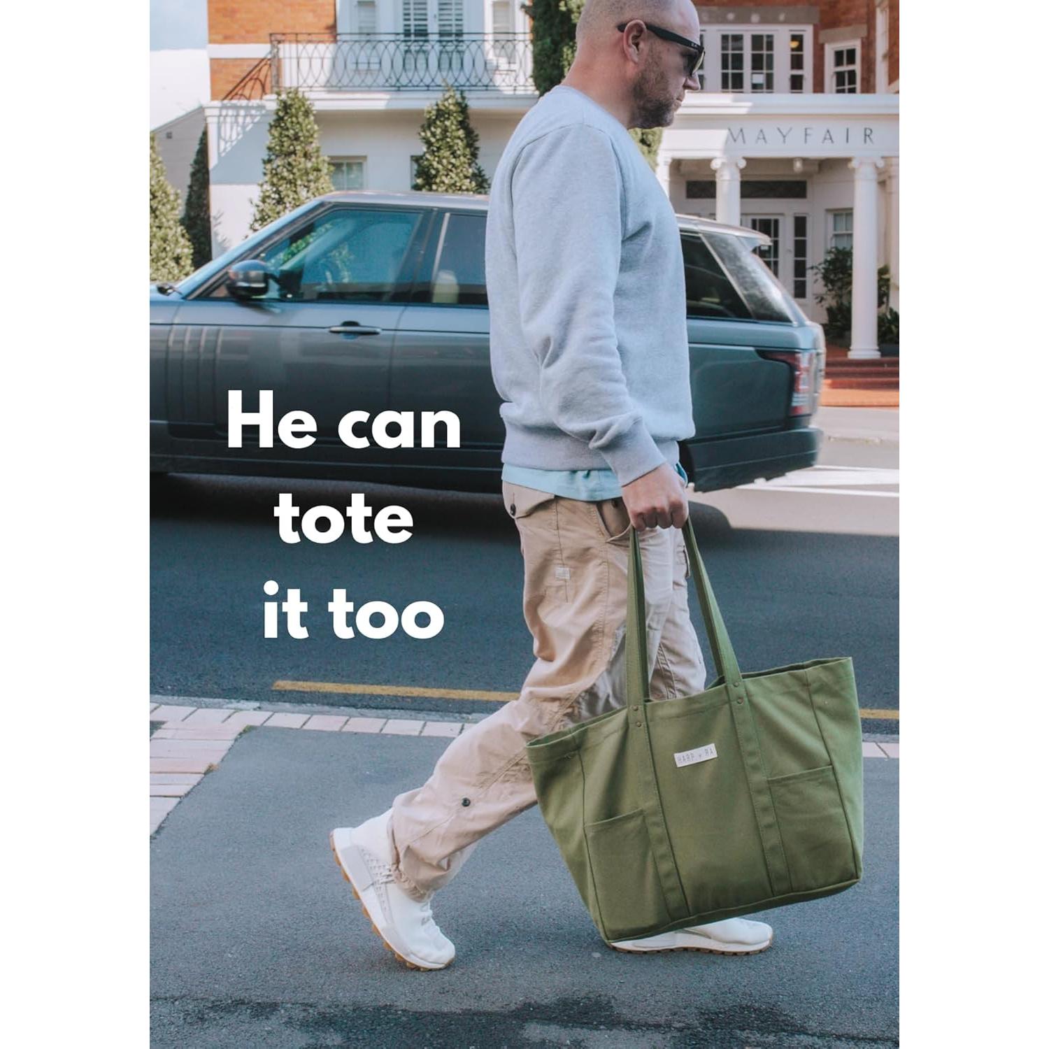 Bolsa de Lona Verde Bosque - Terrene Design 2 Bolsillos