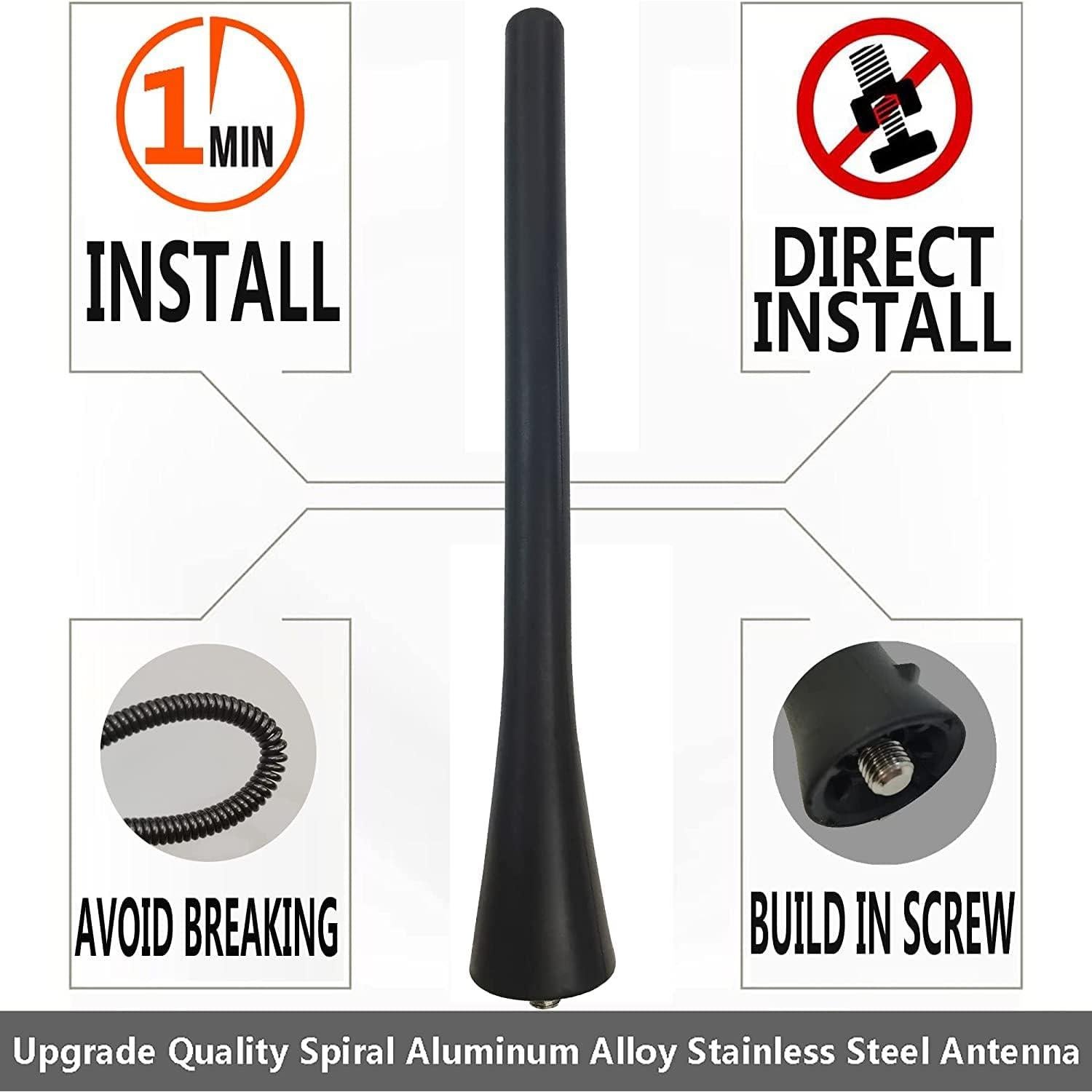 Antena de goma 17.78 cm para Honda CRV, Civic, S2000, Crosstour