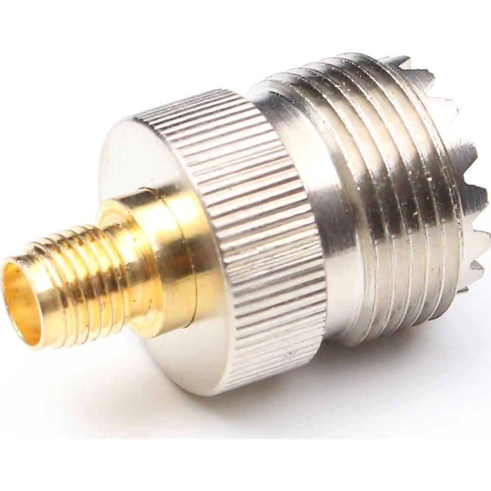 SMA Female to UHF Female Connectors, UHF CB Radio Connector PL259 coaxial Coax Extension Cable adapters SMA to SO239 Connectors 2Packs