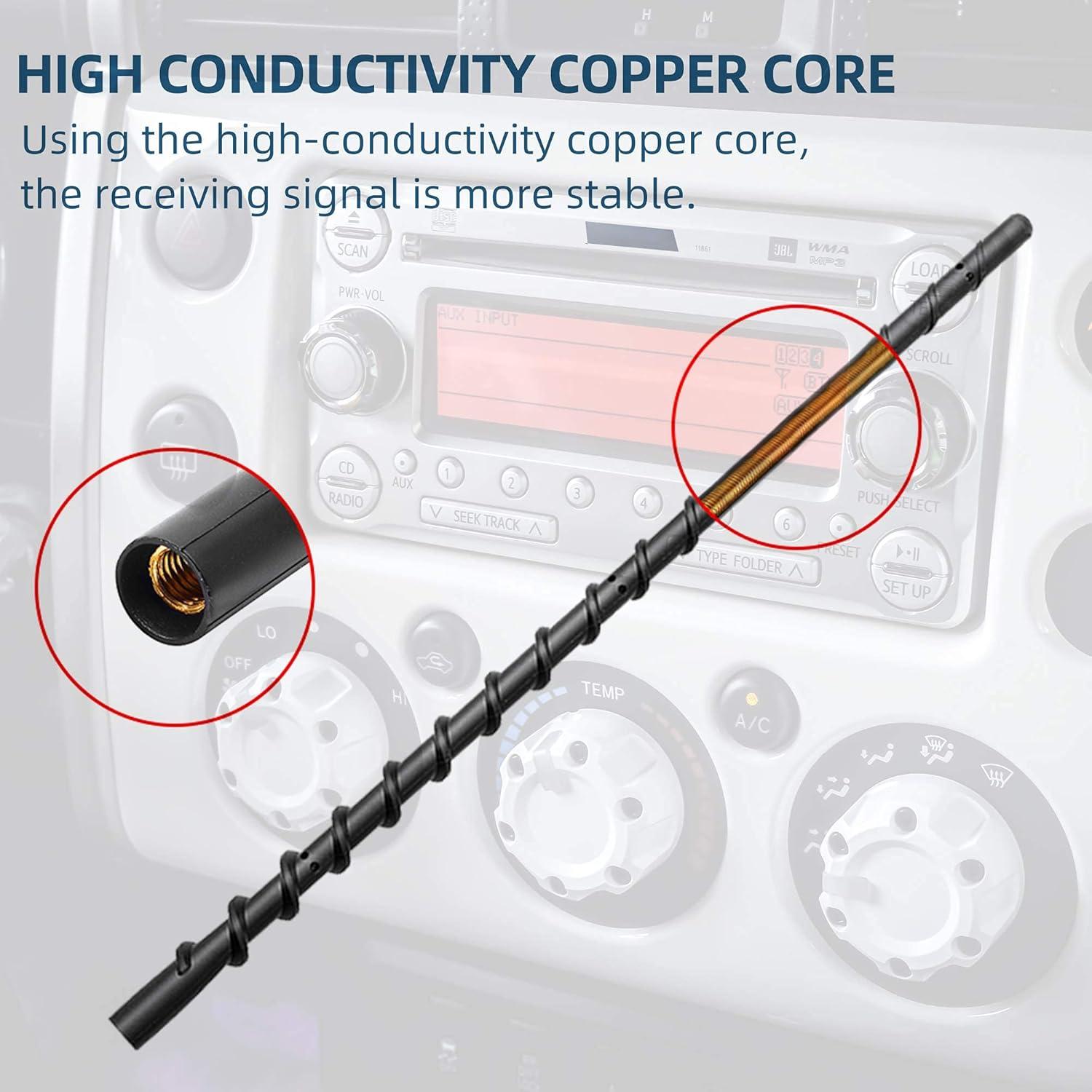 Antena VOFONO 17.8 cm para Ford F150 y Dodge RAM 2009-2025