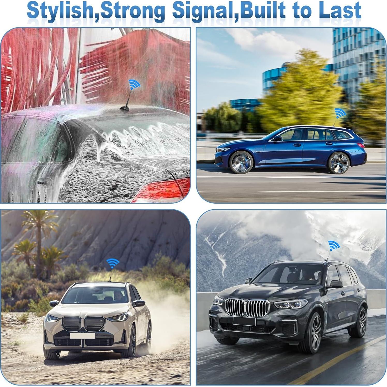 Antena de Techo Eightwood 27.5cm para Vehículo AM/FM