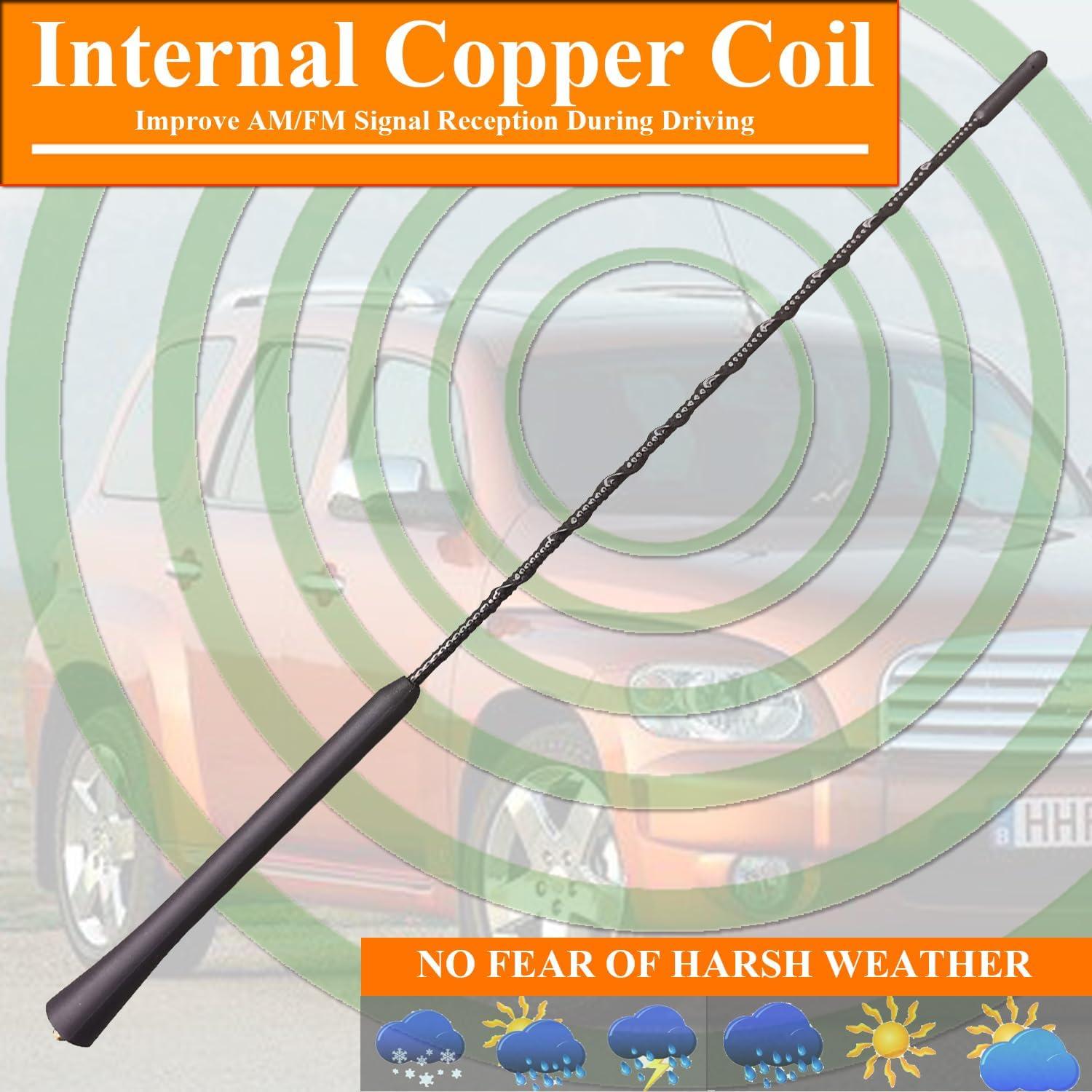 Antena de Caucho Flexible RooFox para Chevrolet HHR 2006-2011