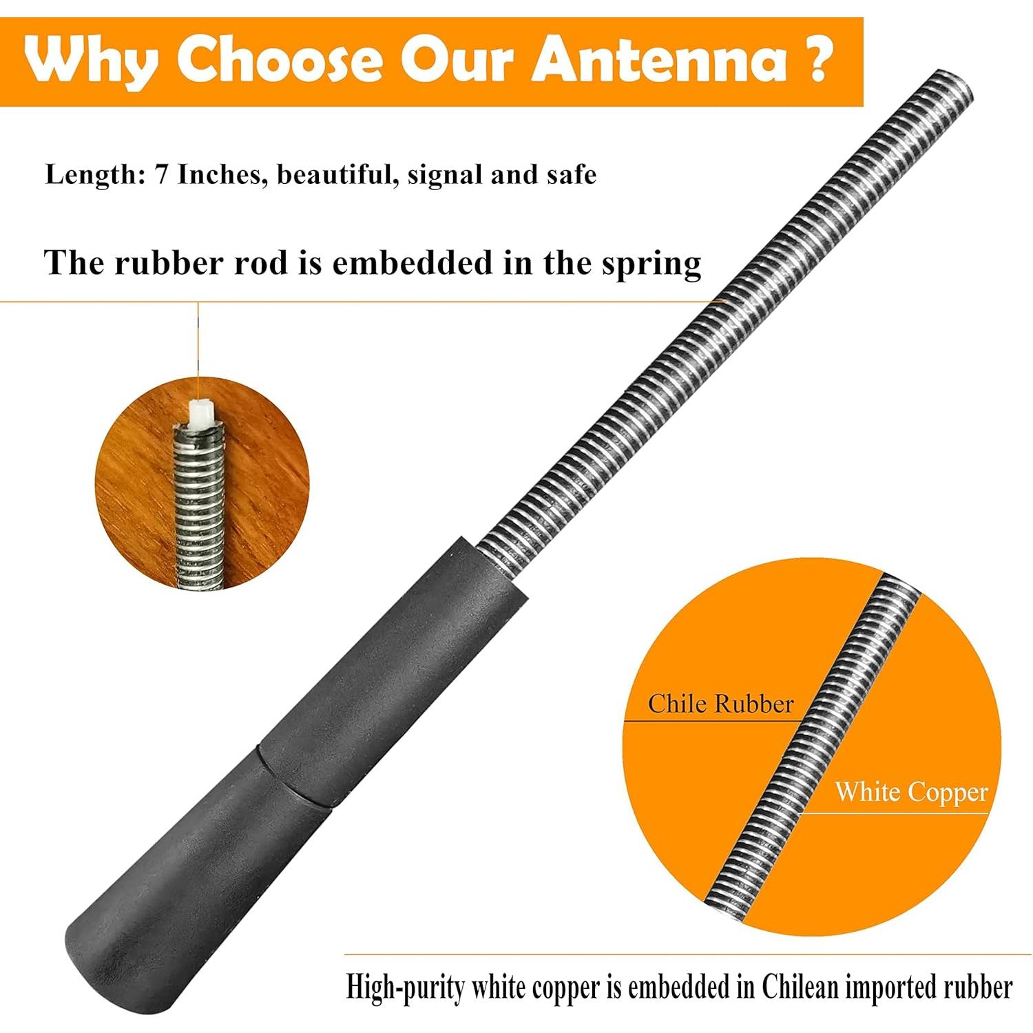 Antena de Reemplazo RooFox para Toyota Sienna 2003-2014 17.8 cm